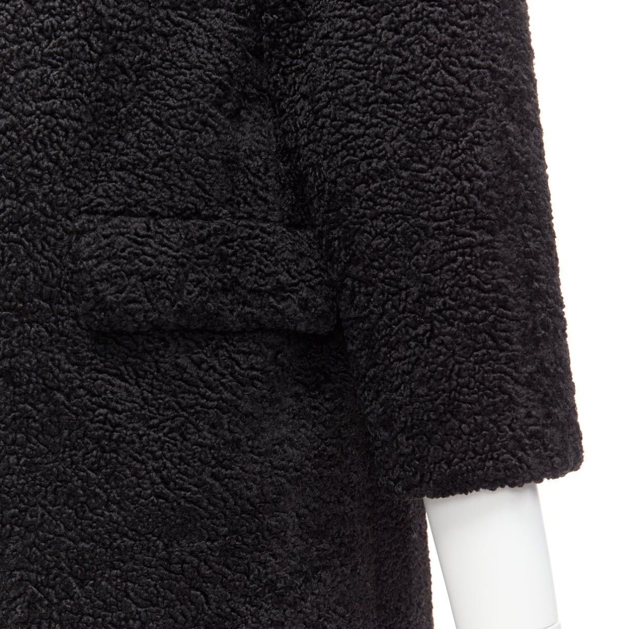 Gucci GUCCI KIDS black beige anchor knots faux shearling Teddy coat 8Y Size XS / US 0-2 / IT 36-38 - 9 Thumbnail