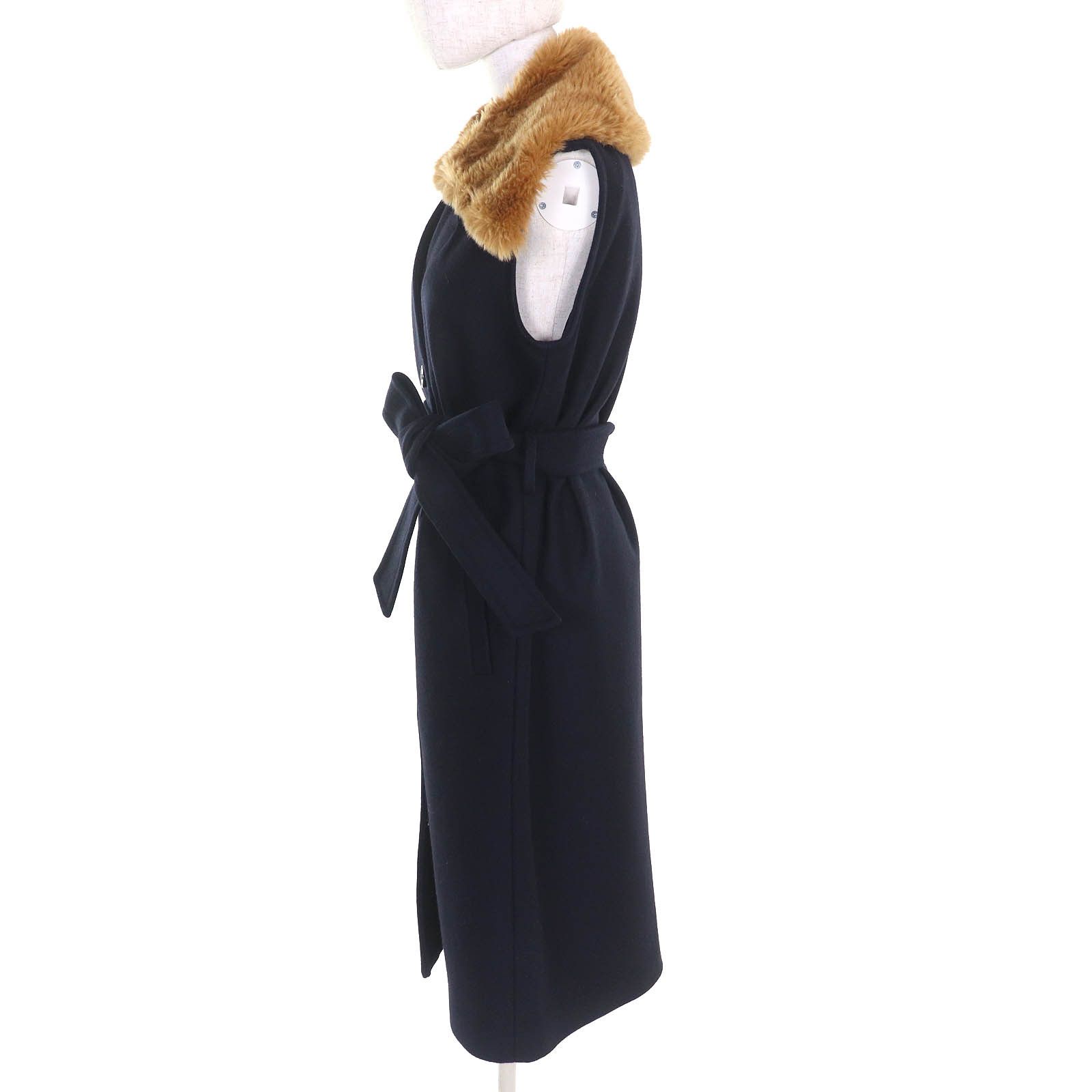 Other Other Dries Van Noten Wool Long Vest Leather Outerwear DUTY FREE for USA Size ONE SIZE - 2 Thumbnail