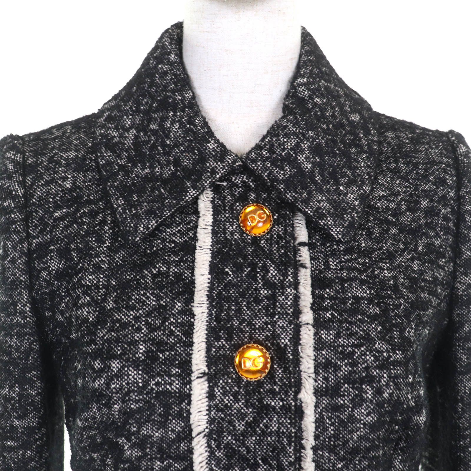 Dolce & Gabbana Dolce & Gabbana Dolce&Gabbana Tweed Jacket Others Outerwear F28PGT DUTY FREE for USA Size ONE SIZE - 4 Thumbnail