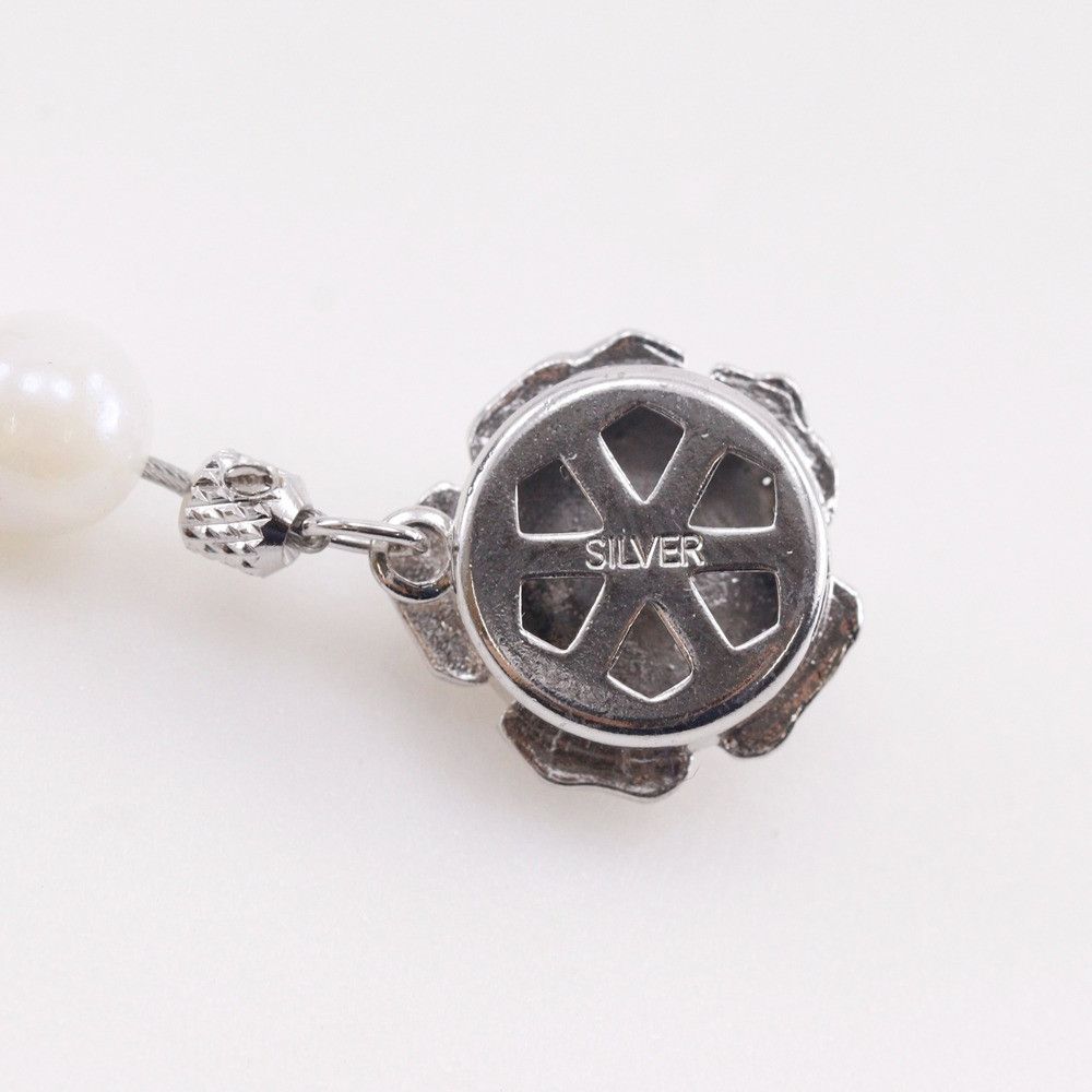 Other Other Pearl Silver 2way Jewelry Set Metal Necklace DUTY FREE for USA Size ONE SIZE - 9 Thumbnail