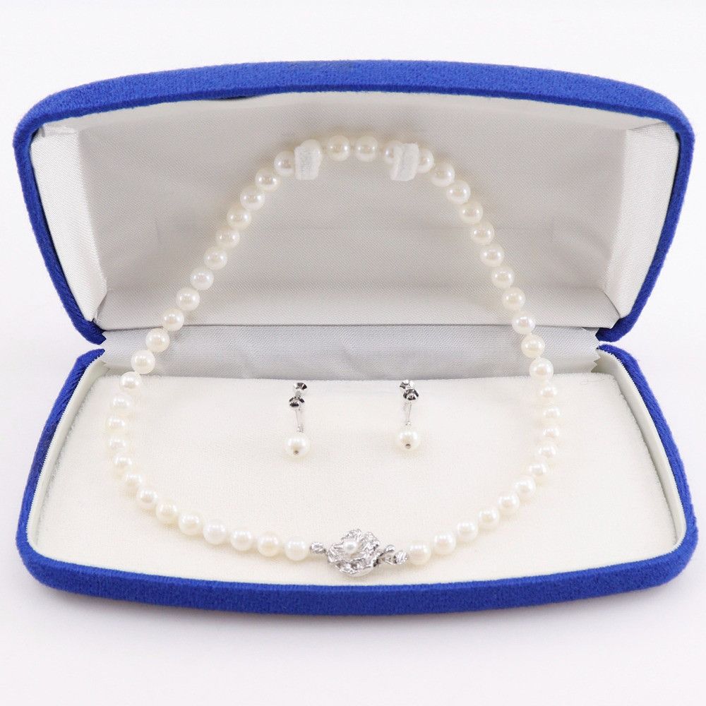Other Other Pearl Silver 2way Jewelry Set Metal Necklace DUTY FREE for USA Size ONE SIZE - 15 Thumbnail