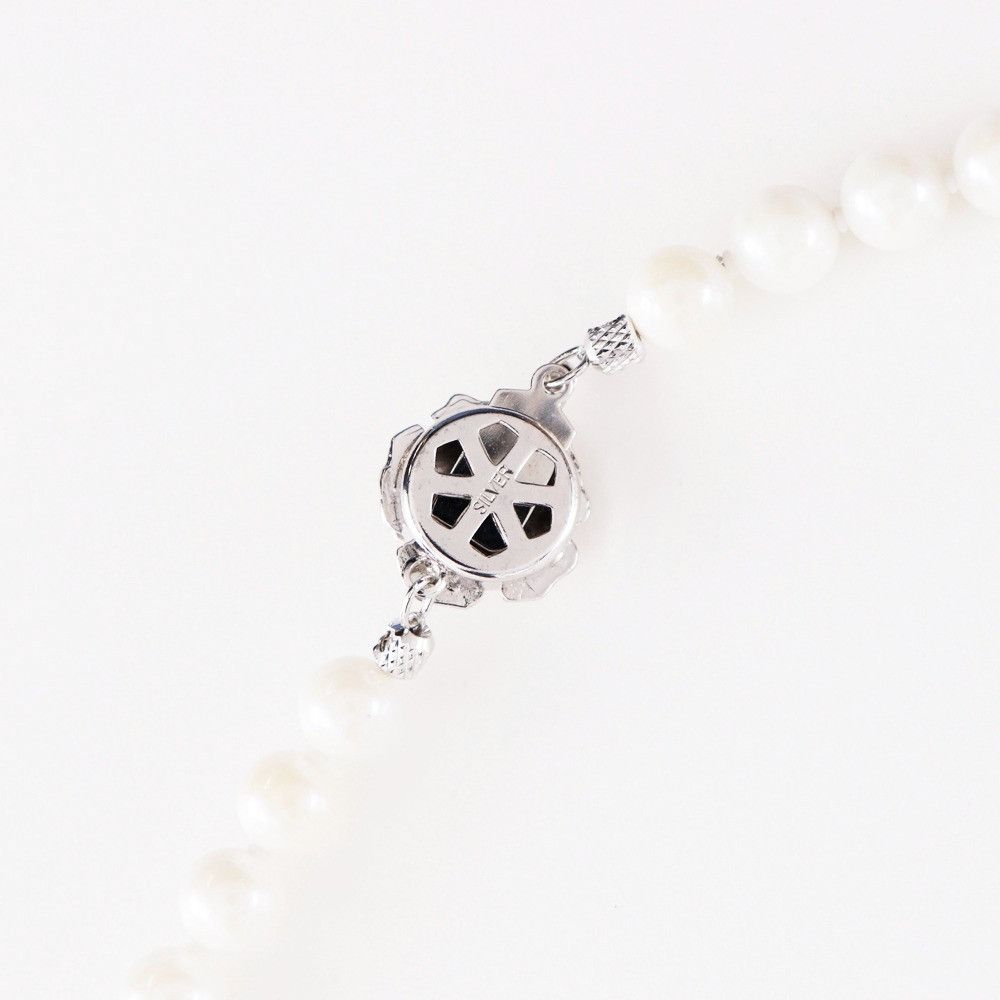 Other Other Pearl Silver 2way Jewelry Set Metal Necklace DUTY FREE for USA Size ONE SIZE - 4 Thumbnail