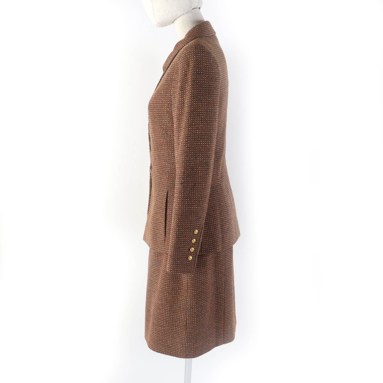 Chanel Chanel Chanel COCO Mark Jacket Skirt Set Cotton Suits P08097 DUTY FREE for USA Size ONE SIZE - 2 Thumbnail