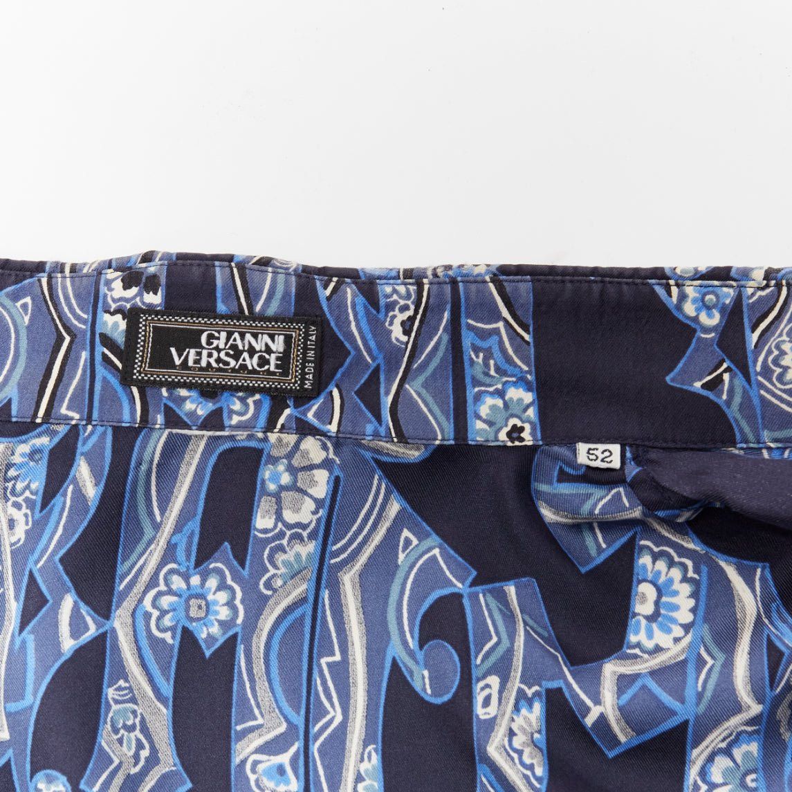 Versace rare GIANNI VERSACE Vintage navy blue gothic font logo graphic shirt IT52 XL Size US XL / EU 56 / 4 - 8 Thumbnail