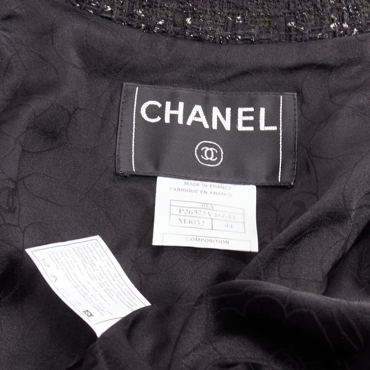 Chanel rare CHANEL 05A Fantasy Tweed CC button 4 pocket little black jacket FR44 2XL Size XL / US 12-14 / IT 48-50 - 9 Thumbnail