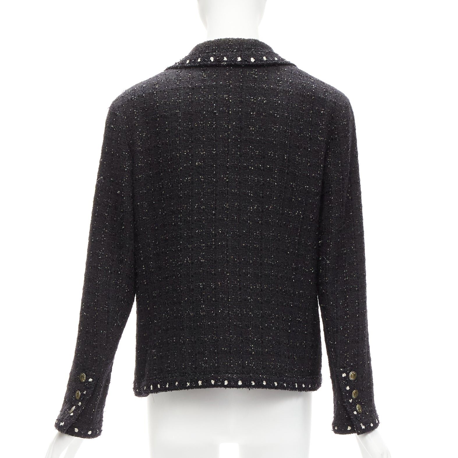 Chanel rare CHANEL 05A Fantasy Tweed CC button 4 pocket little black jacket FR44 2XL Size XL / US 12-14 / IT 48-50 - 6 Thumbnail
