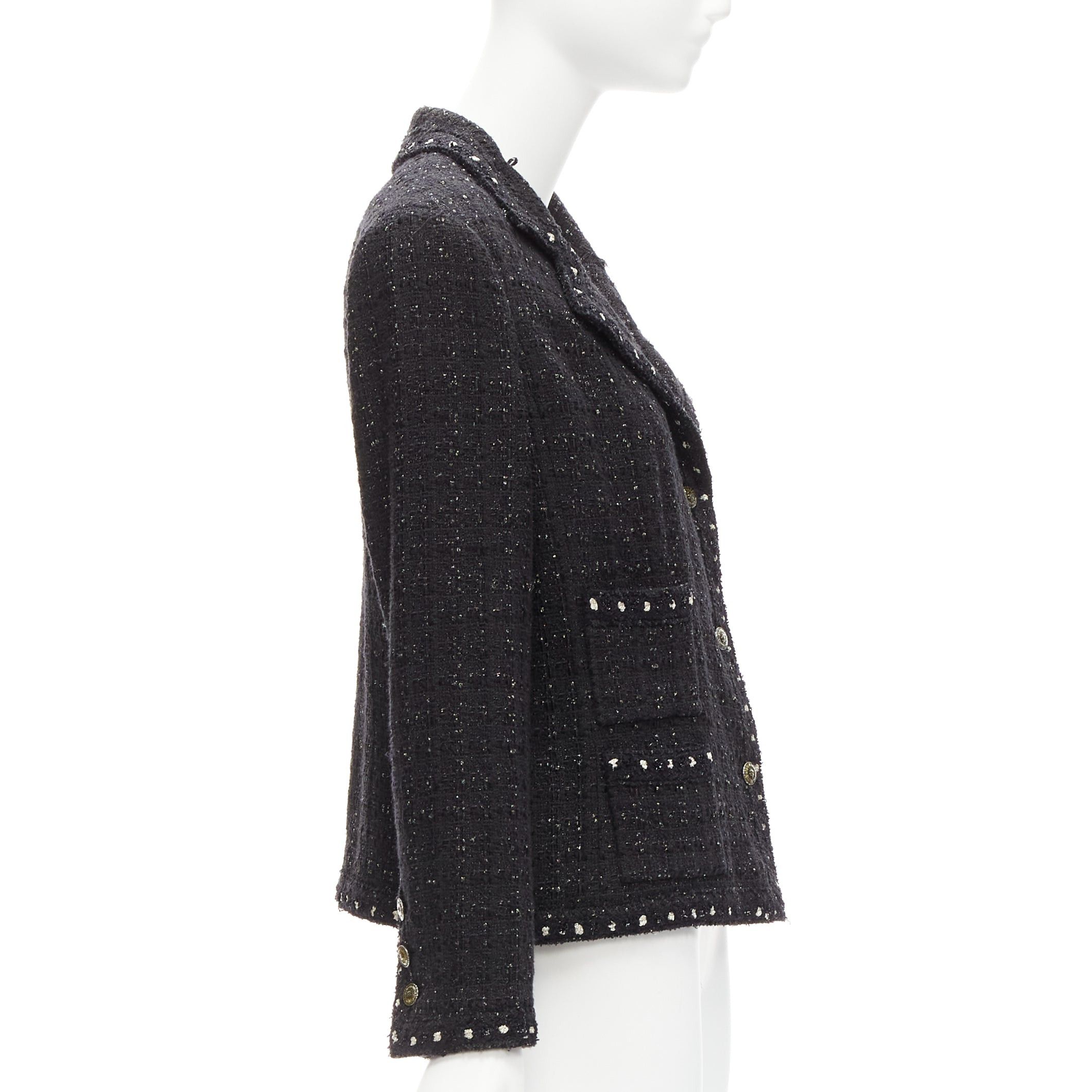 Chanel rare CHANEL 05A Fantasy Tweed CC button 4 pocket little black jacket FR44 2XL Size XL / US 12-14 / IT 48-50 - 5 Thumbnail