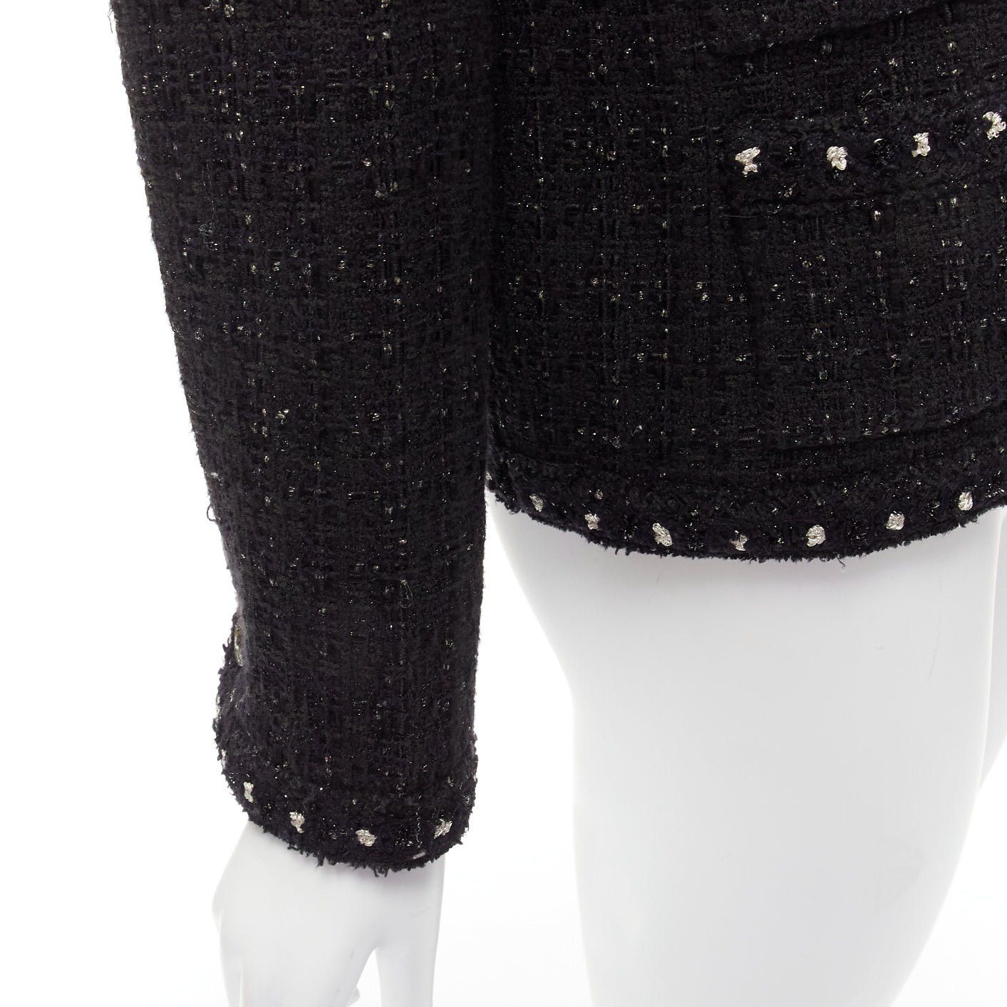 Chanel rare CHANEL 05A Fantasy Tweed CC button 4 pocket little black jacket FR44 2XL Size XL / US 12-14 / IT 48-50 - 8 Thumbnail