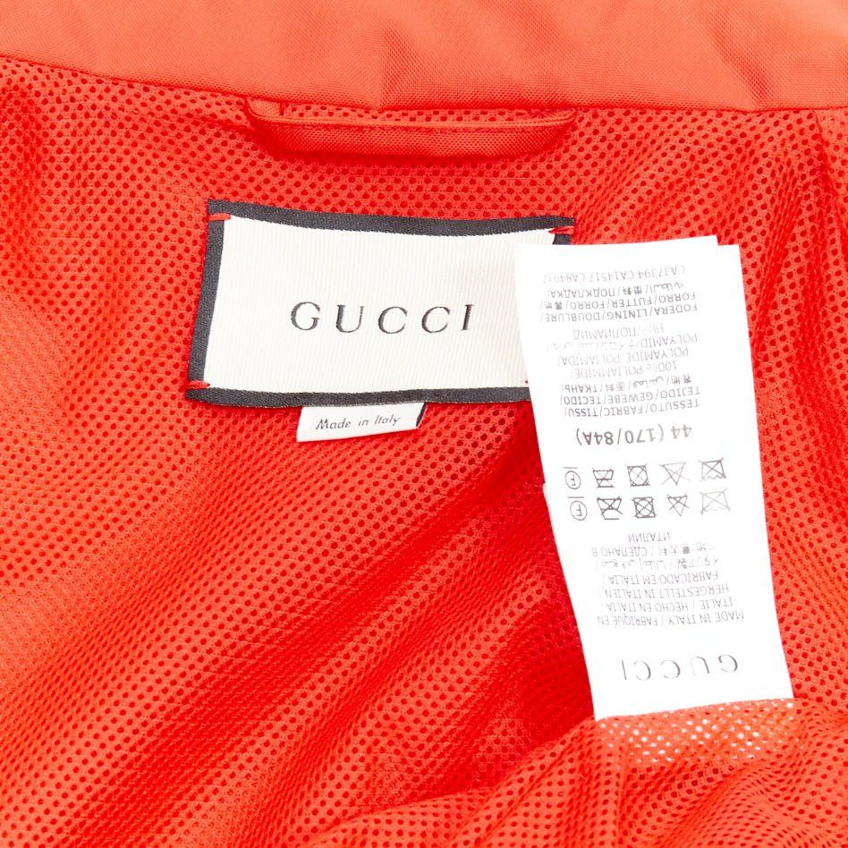 Gucci GUCCI 2020 Script logo red blue nylon track coach jacket IT44 L Size M / US 6-8 / IT 42-44 - 9 Thumbnail