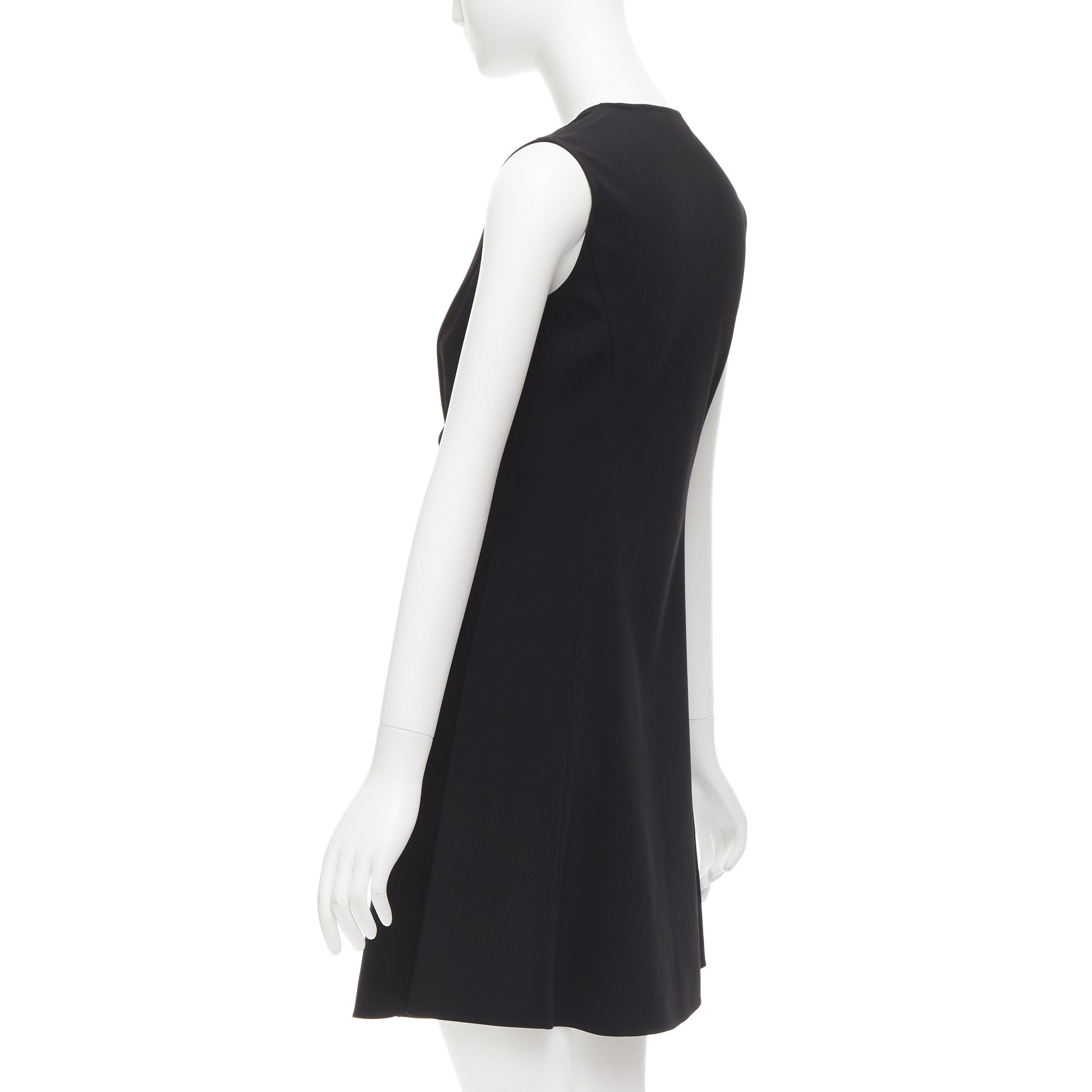 Versace VERSACE 2019 gold Medusa buttons black barocco double breasted dress IT36 XXS Size XS / US 0-2 / IT 36-38 - 6 Thumbnail