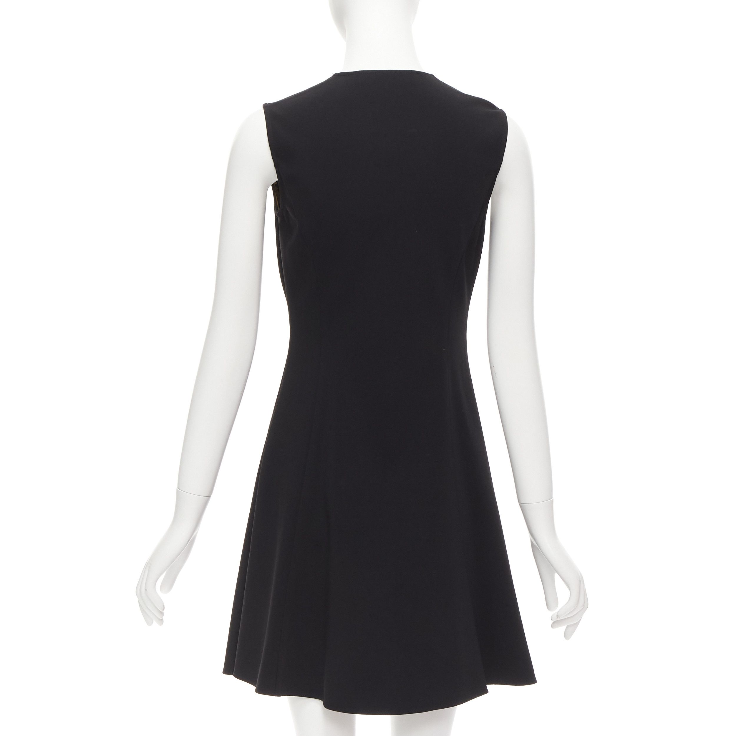 Versace VERSACE 2019 gold Medusa buttons black barocco double breasted dress IT36 XXS Size XS / US 0-2 / IT 36-38 - 5 Thumbnail