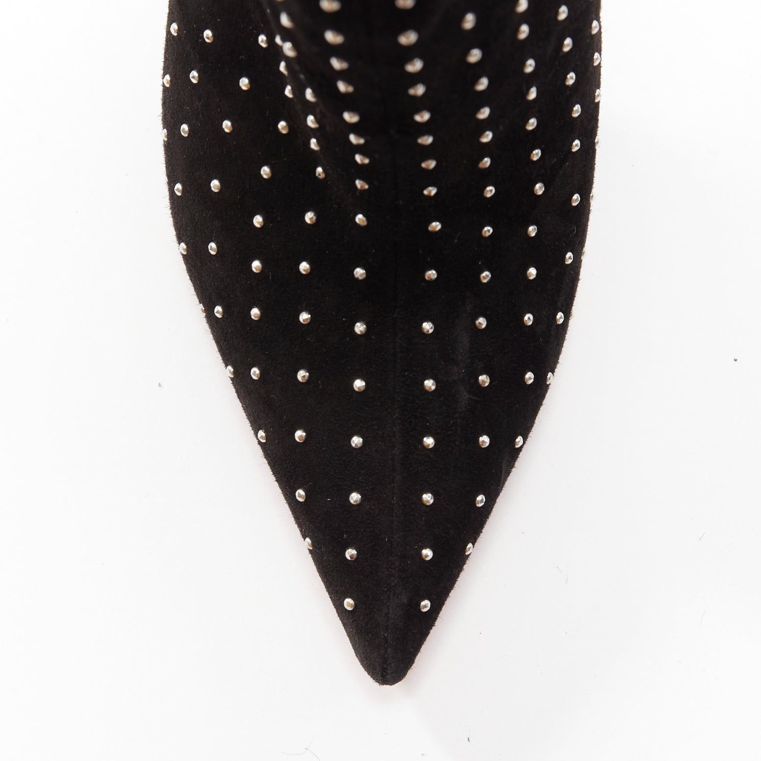 Christian Louboutin CHRISTIAN LOUBOUTIN So Kate Booty black suede micro stud embellished pointy EU36 Size US 6 / IT 36 - 6 Thumbnail