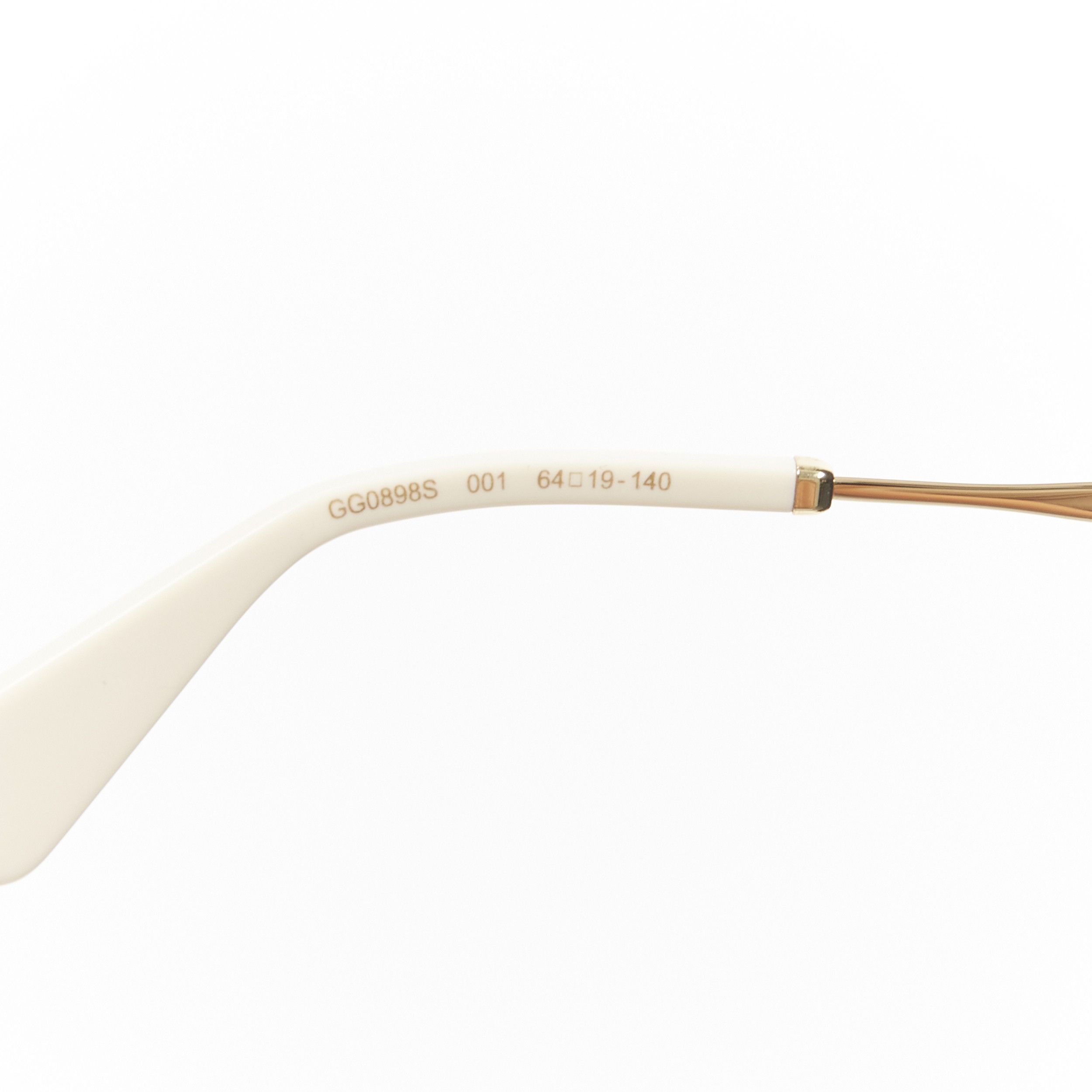 Gucci GUCCI Hollywood Forever GG0898S silver crystal black cat eye sunglasses Size ONE SIZE - 9 Thumbnail