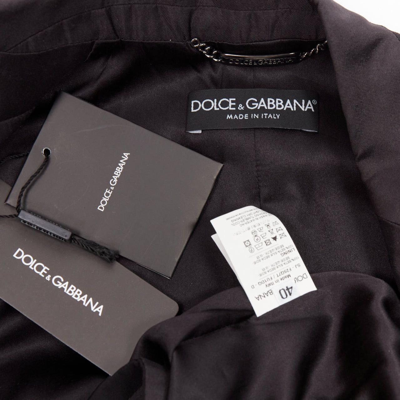 Dolce & Gabbana rare DOLCE GABBANA black silk puff princess sleeve piping tuxedo blazer IT36 XXS Size XS / US 0-2 / IT 36-38 - 9 Thumbnail