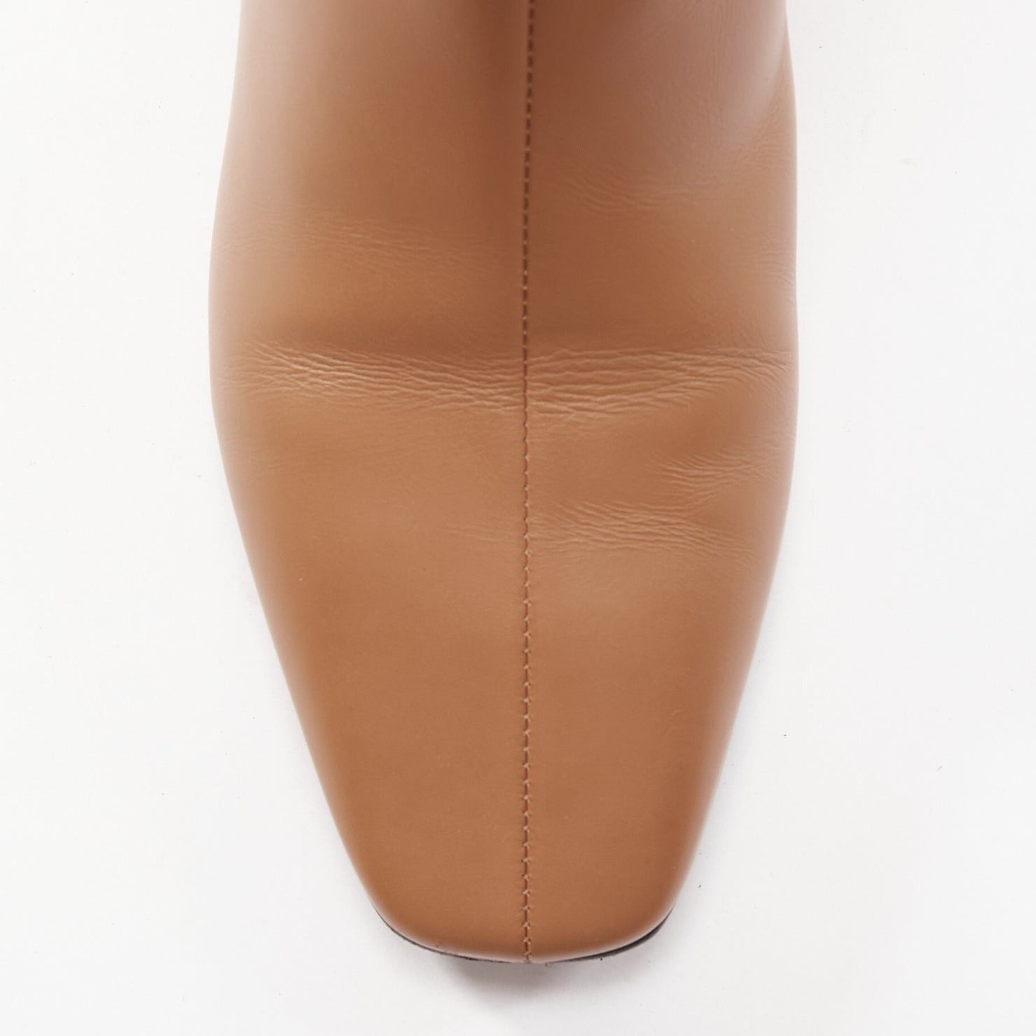 Hermes HERMES Decouverte 50 Beige Dore brown leather silver hardware ankle boots EU36 Size US 6 / IT 36 - 6 Thumbnail