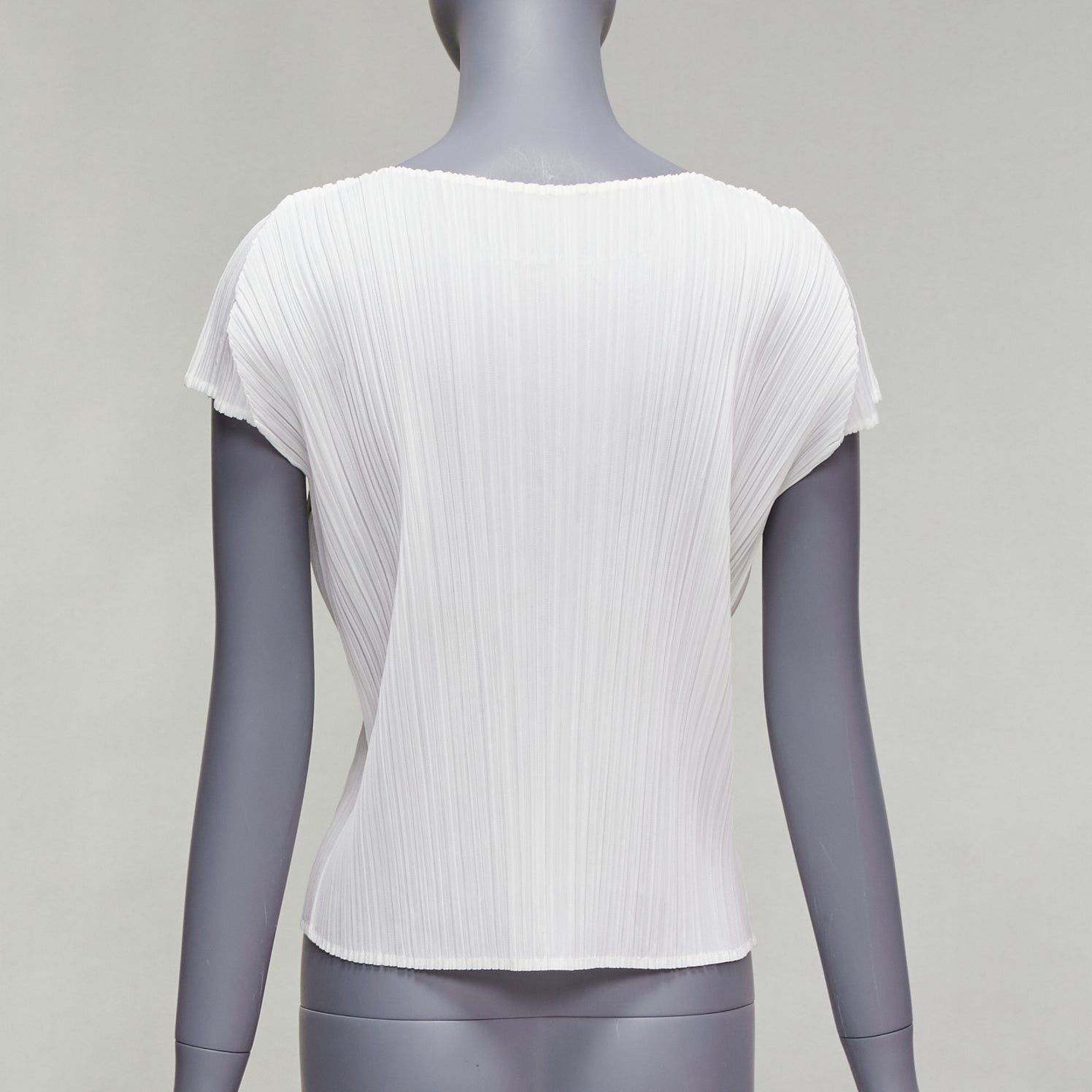Issey Miyake rare ISSEY MIYAKE Pleats Please white cucumber mushroom print face top JP3 L Size M / US 6-8 / IT 42-44 - 5 Thumbnail