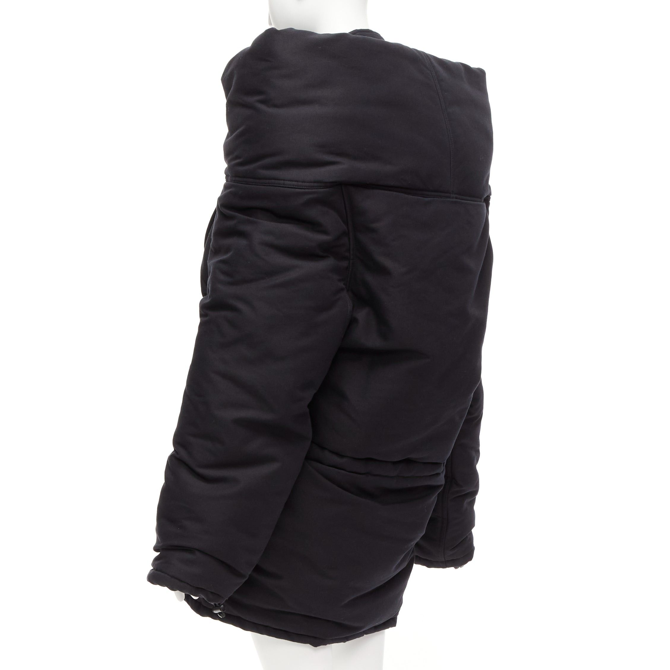Balenciaga rare BALENCIAGA Demna 2021 Runway CB Parka black deconstructed ski jacket FR34 XS Size XS / US 0-2 / IT 36-38 - 6 Thumbnail