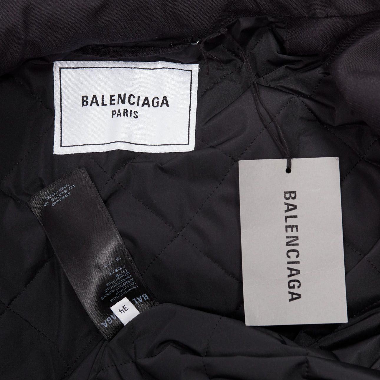 Balenciaga rare BALENCIAGA Demna 2021 Runway CB Parka black deconstructed ski jacket FR34 XS Size XS / US 0-2 / IT 36-38 - 9 Thumbnail