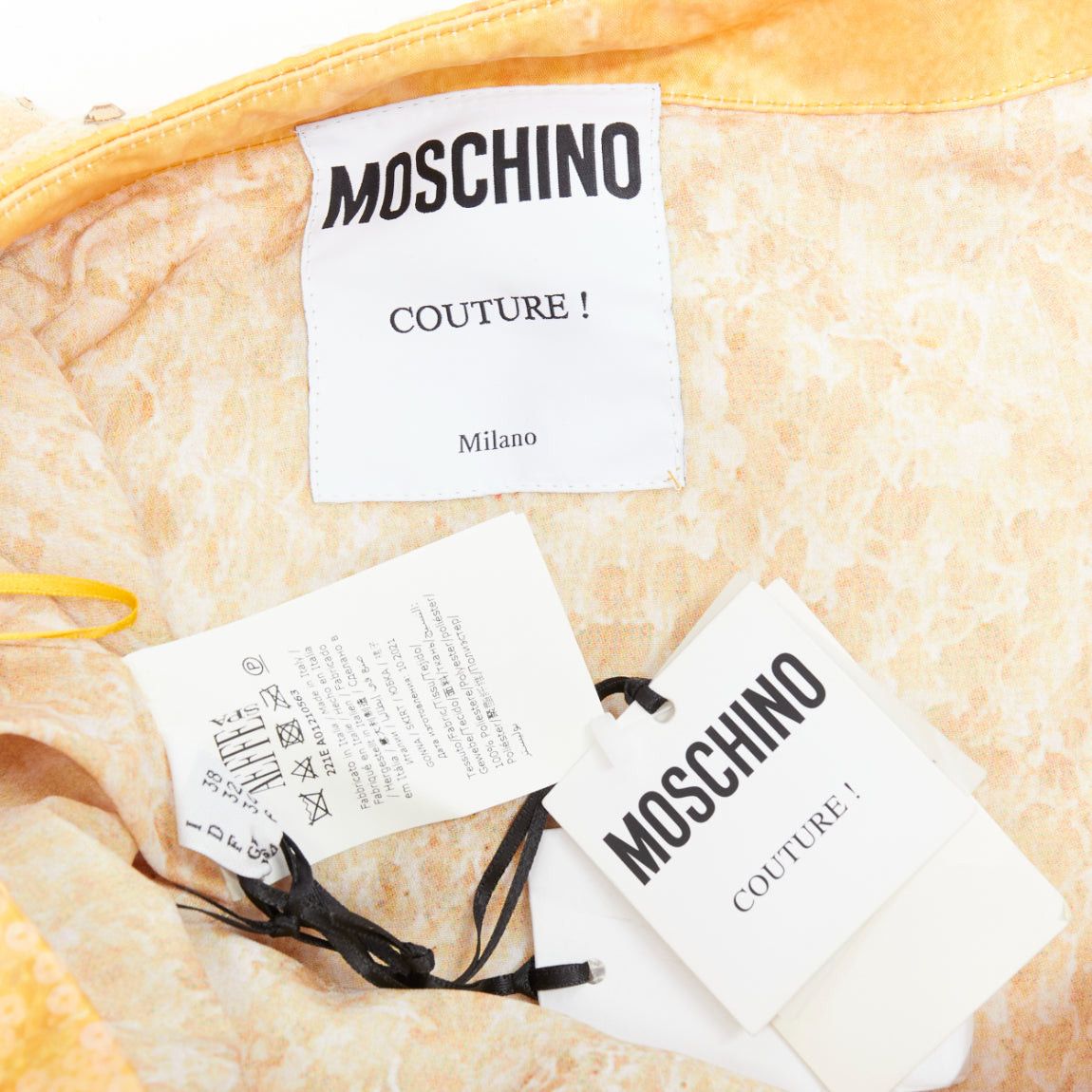Moschino rare MOSCHINO Jeremy Scott Diner Group Duchesse sequinned hamburger skirt IT38 XS Size 26" / US 2 / IT 38 - 10 Thumbnail
