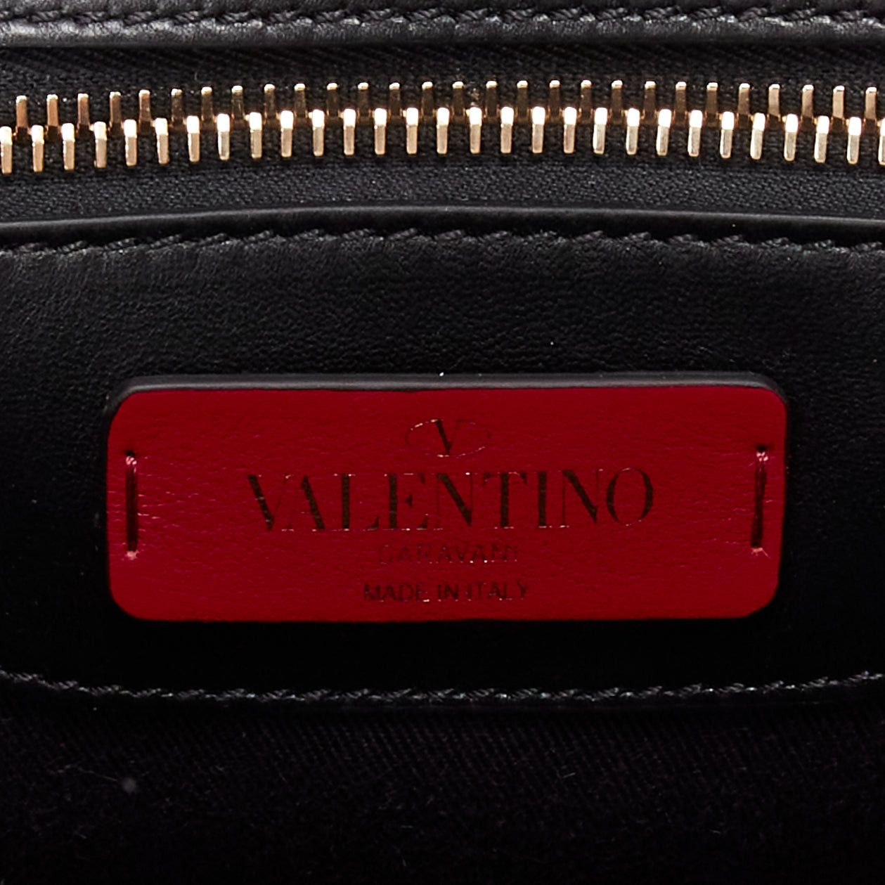 Valentino VALENTINO Candystud black nappa lambskin gold studded turnlock 2 way satchel bag Size ONE SIZE - 10 Thumbnail