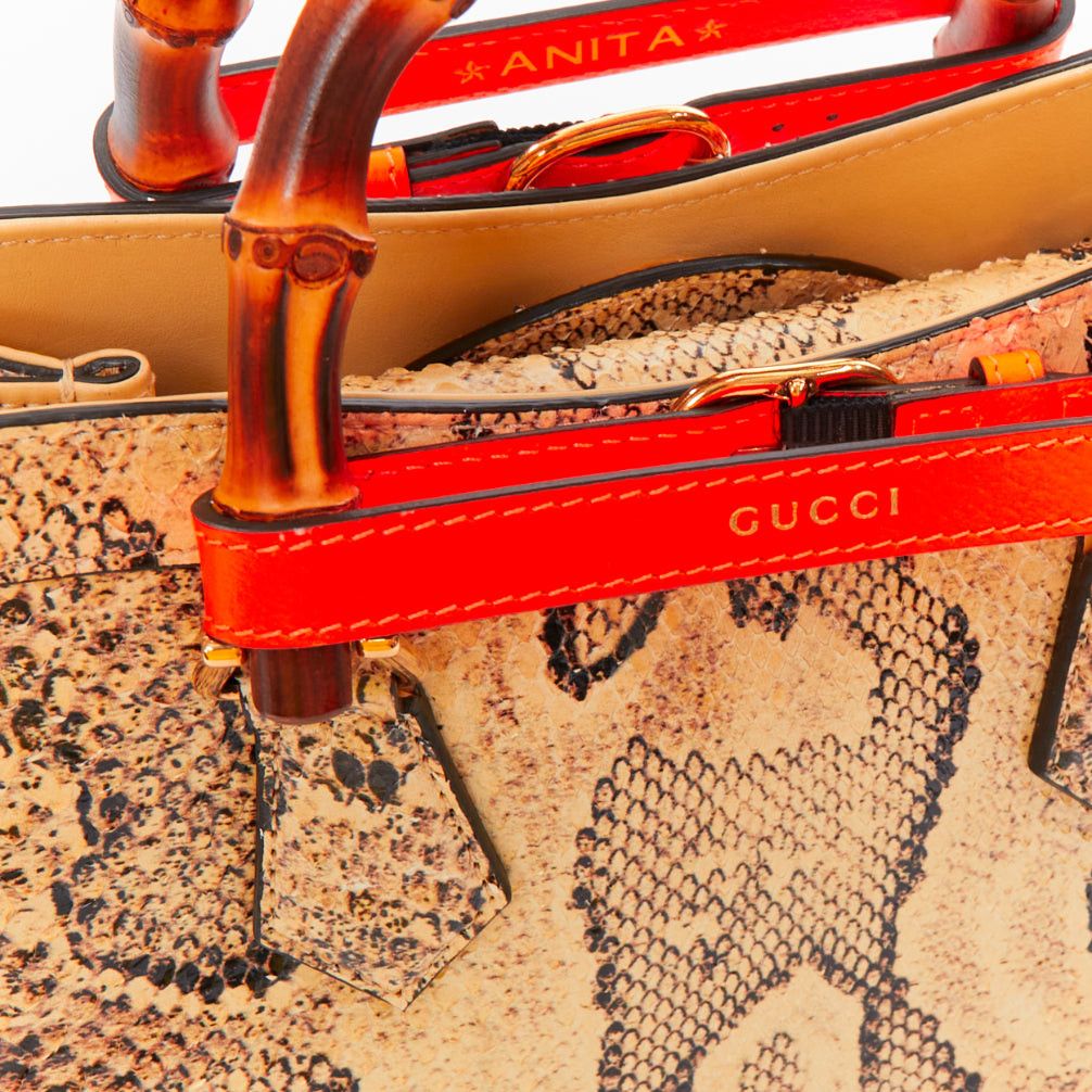 Gucci GUCCI Diana NM Small bamboo handle scaled leather crossbody bag Size ONE SIZE - 9 Thumbnail