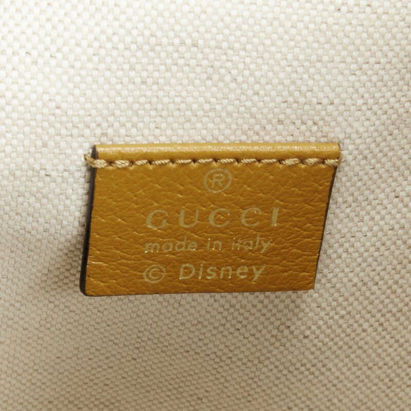 Gucci GUCCI DISNEY Candy GG Micky Mouse brown leather trim bucket bag Size ONE SIZE - 10 Thumbnail