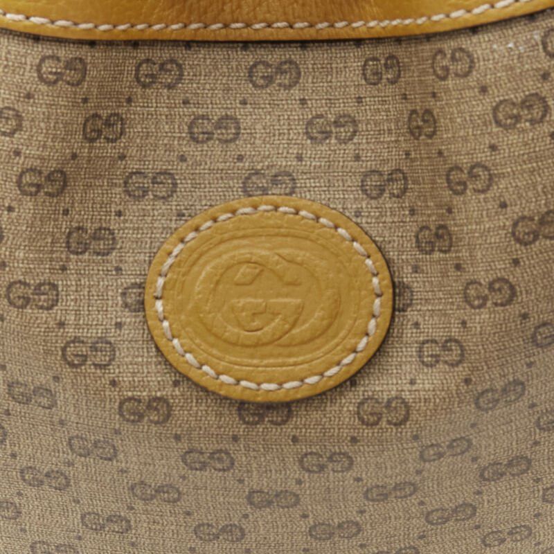 Gucci GUCCI DISNEY Candy GG Micky Mouse brown leather trim bucket bag Size ONE SIZE - 8 Thumbnail