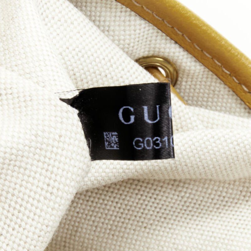 Gucci GUCCI DISNEY Candy GG Micky Mouse brown leather trim bucket bag Size ONE SIZE - 12 Thumbnail