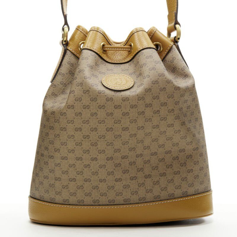 Gucci GUCCI DISNEY Candy GG Micky Mouse brown leather trim bucket bag Size ONE SIZE - 5 Thumbnail