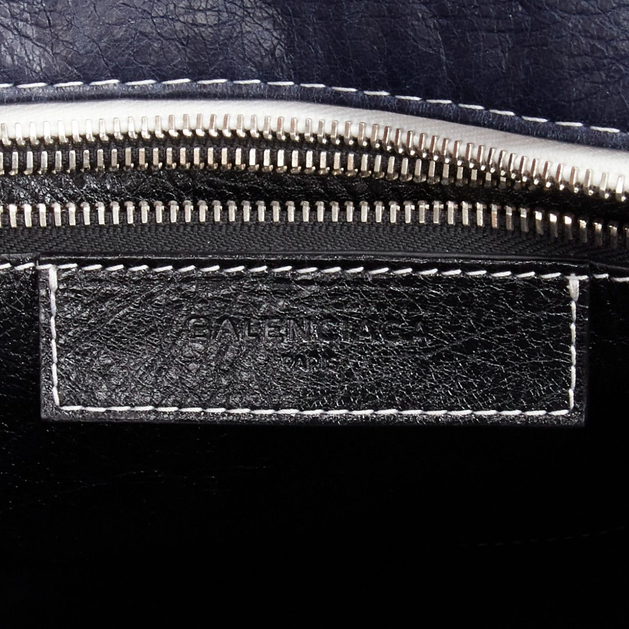 Balenciaga BALENCIAGA Bazar navy red striped leather top handle crossbody bag Size ONE SIZE - 9 Thumbnail