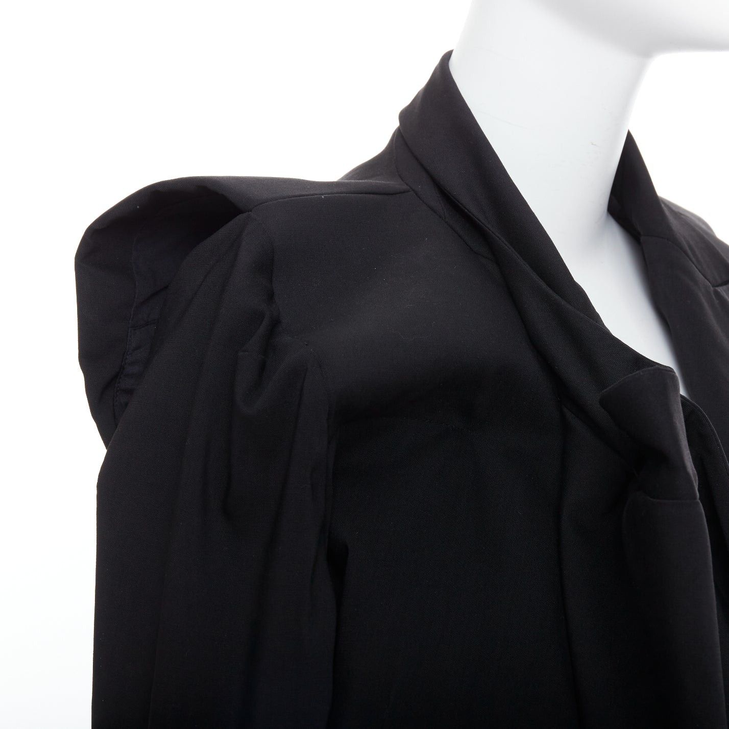 Maison Margiela MAISON MARTIN MARGIELA 2001 Runway black deconstructed draped coat FR38 M Size M / US 6-8 / IT 42-44 - 2 Thumbnail