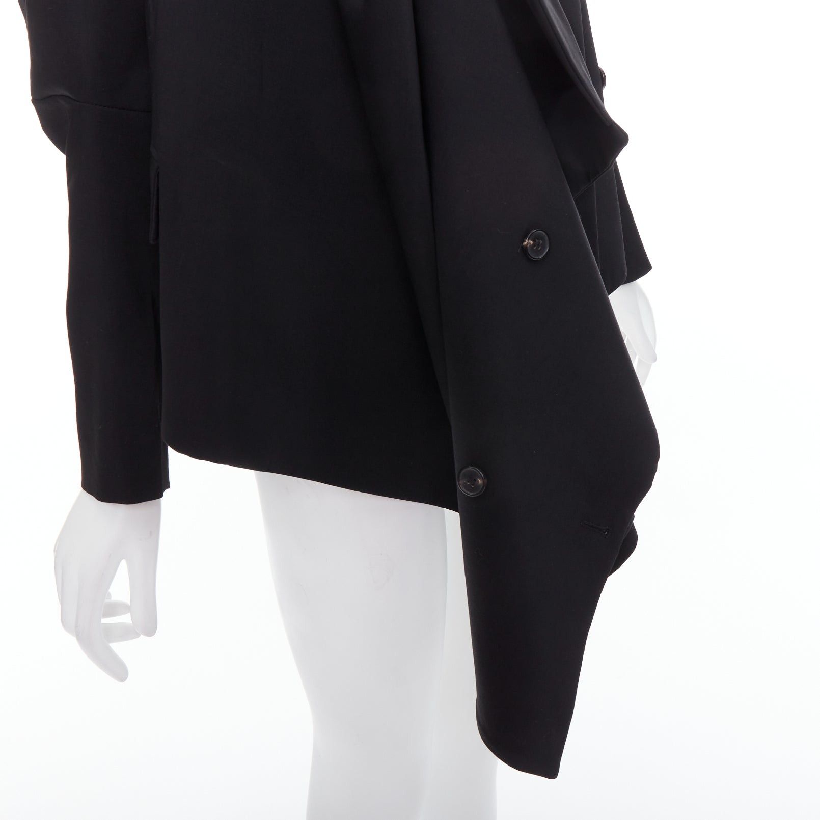 Maison Margiela MAISON MARTIN MARGIELA 2001 Runway black deconstructed draped coat FR38 M Size M / US 6-8 / IT 42-44 - 8 Thumbnail