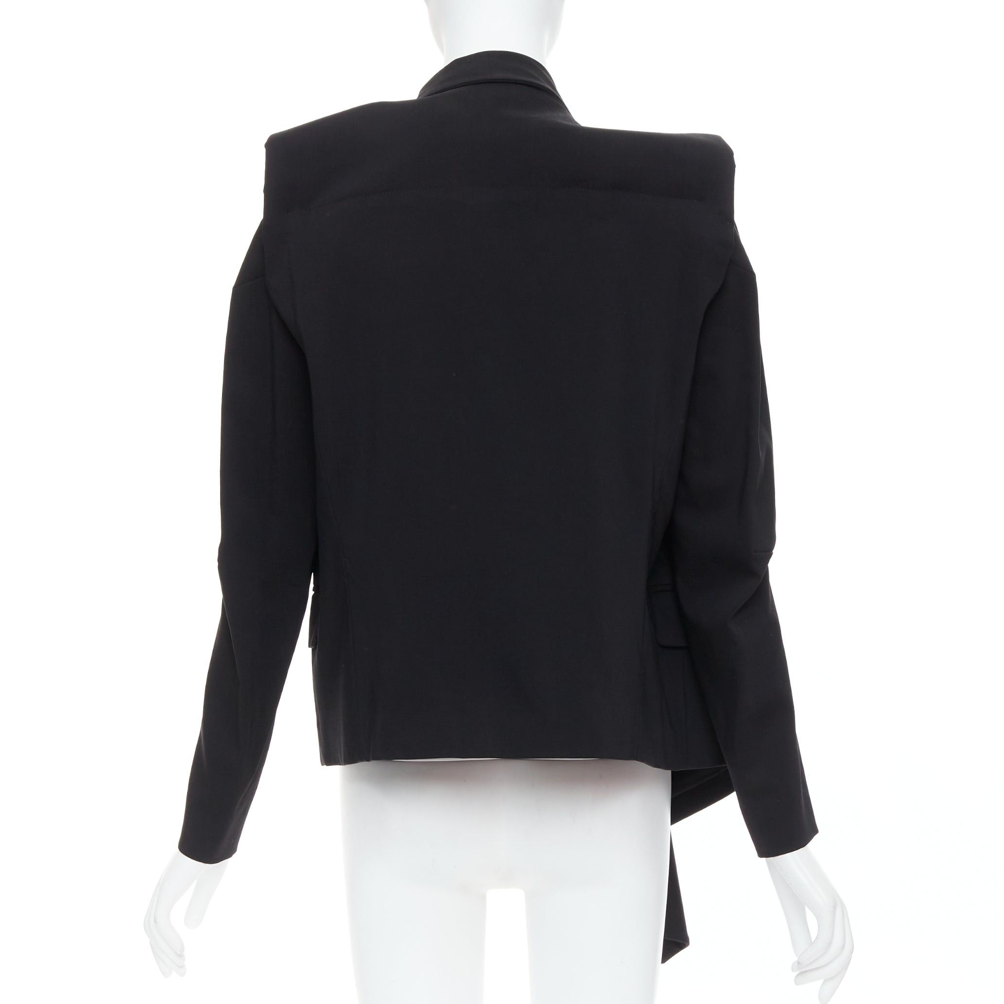 Maison Margiela MAISON MARTIN MARGIELA 2001 Runway black deconstructed draped coat FR38 M Size M / US 6-8 / IT 42-44 - 5 Thumbnail
