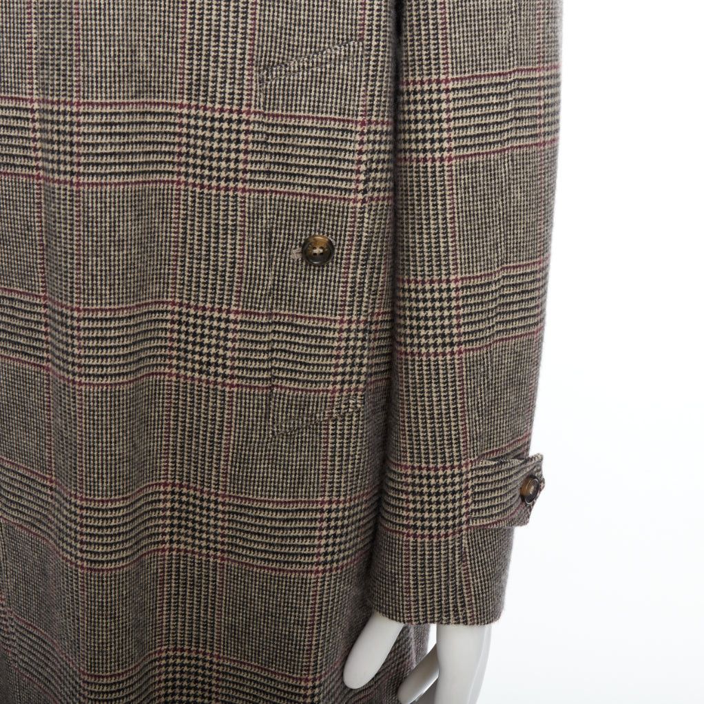 Loro Piana LORO PIANA Cashmere Green Storm System beige herringbone long coat M Size US M / EU 48-50 / 2 - 7 Thumbnail