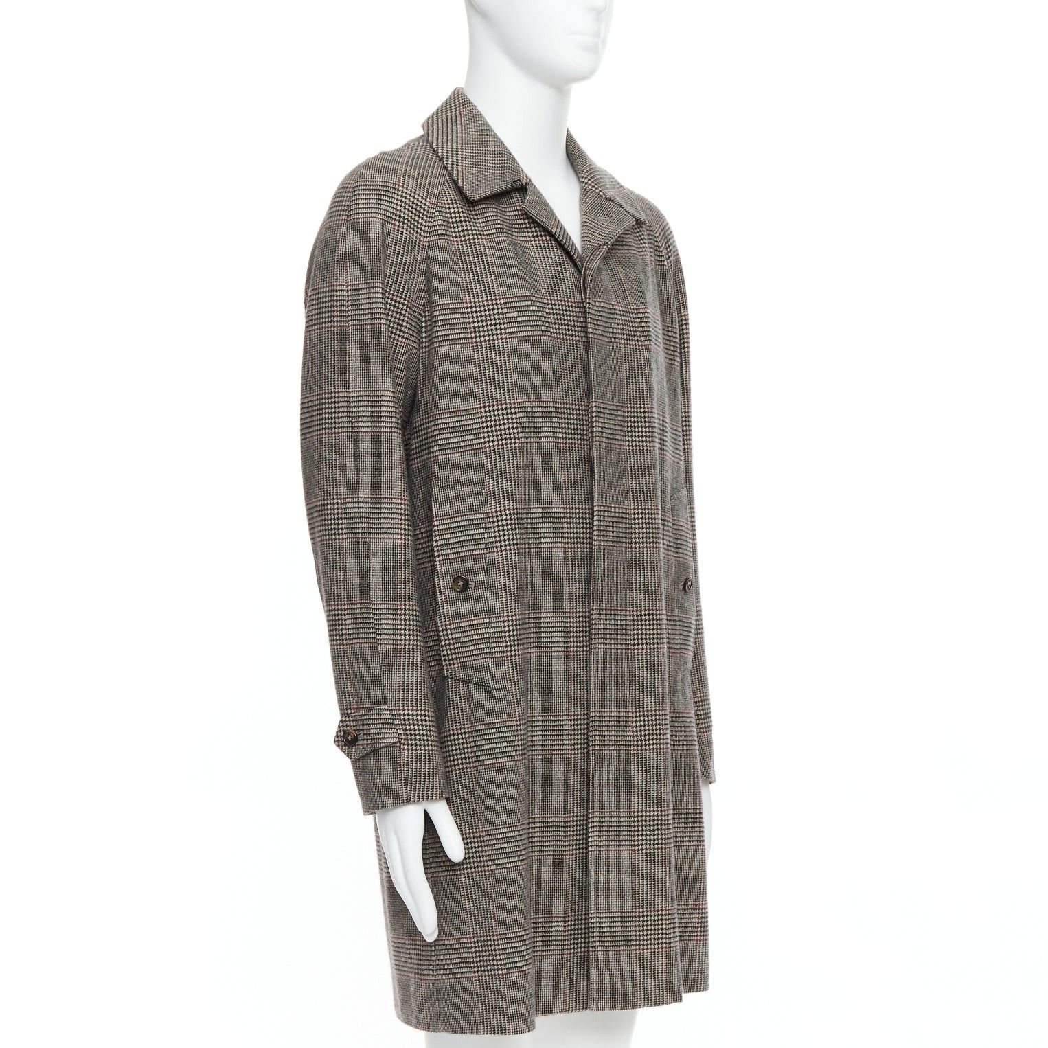 Loro Piana LORO PIANA Cashmere Green Storm System beige herringbone long coat M Size US M / EU 48-50 / 2 - 3 Thumbnail