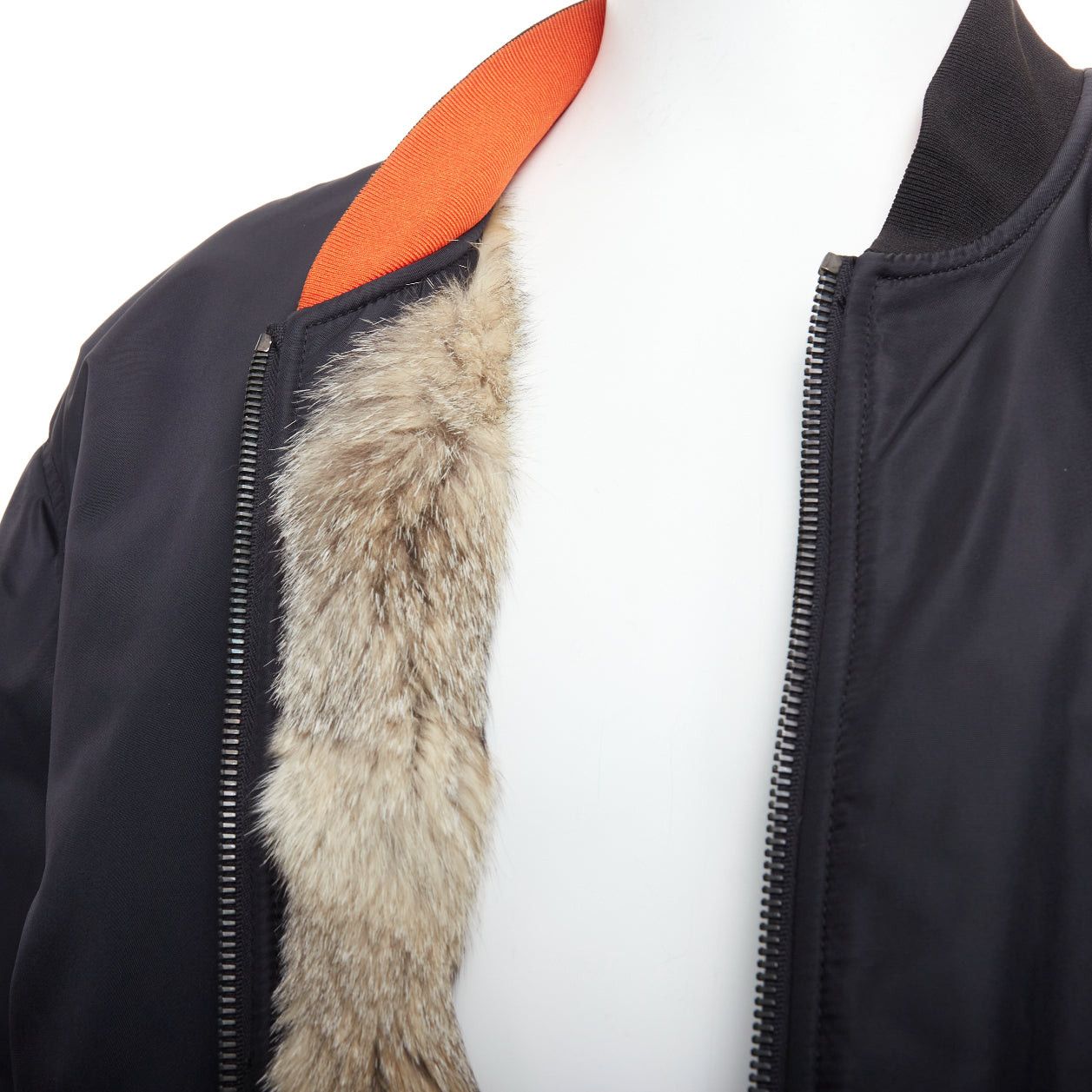 Yves Salomon YVES SALOMON HOMME brown genuine real fur lined oversized bomber jacket FR46 S Size US S / EU 44-46 / 1 - 2 Thumbnail