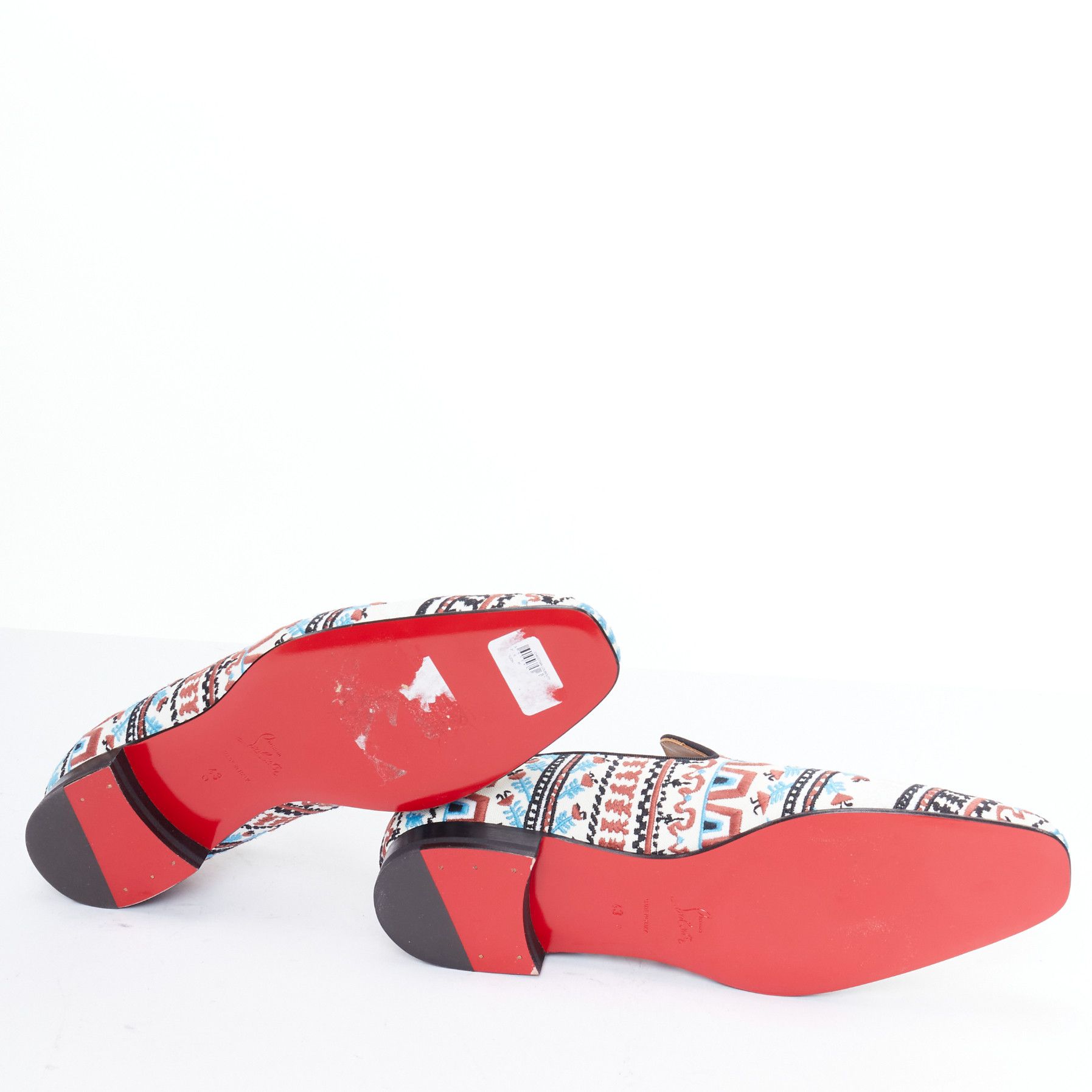 Christian Louboutin CHRISTIAN LOUBOUTIN Limited Edition Dandelion Greek Flat embroidered loafer EU43 Size US 10 / EU 43 - 11 Thumbnail