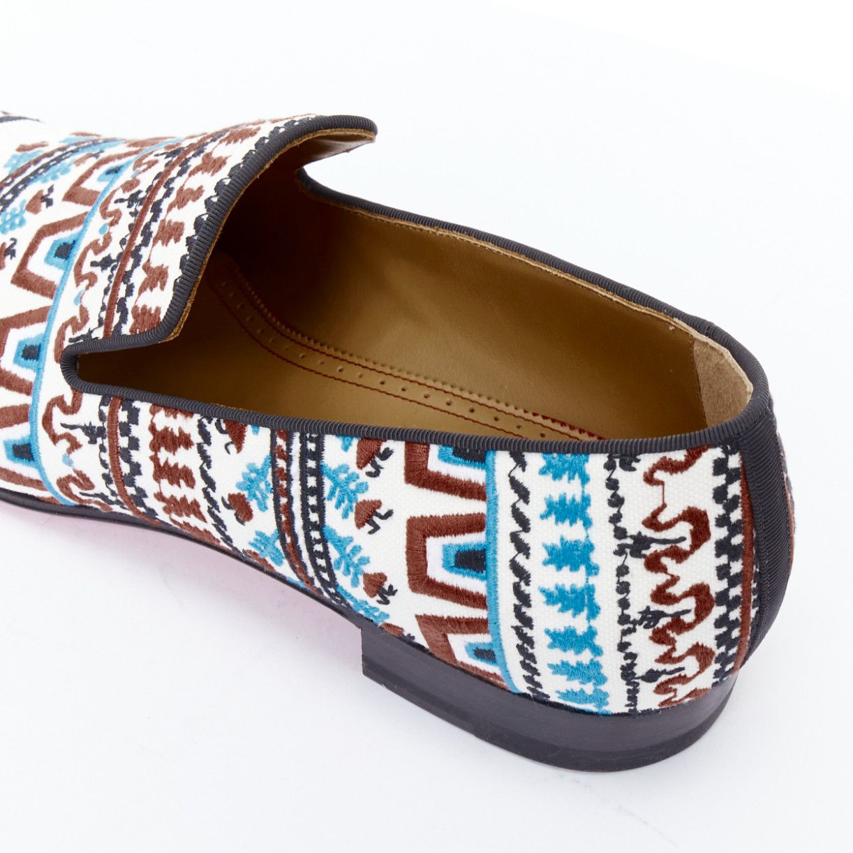 Christian Louboutin CHRISTIAN LOUBOUTIN Limited Edition Dandelion Greek Flat embroidered loafer EU43 Size US 10 / EU 43 - 8 Thumbnail
