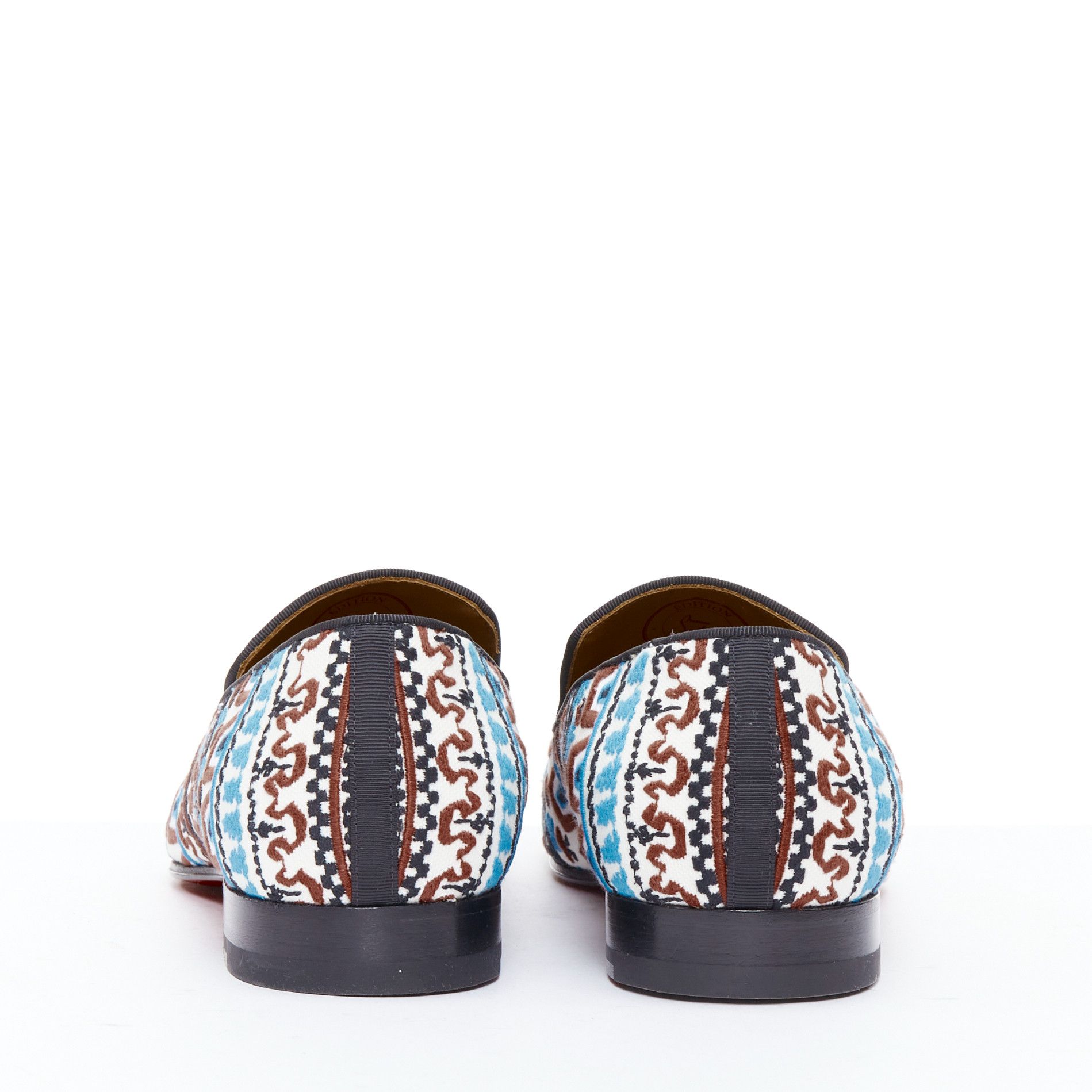 Christian Louboutin CHRISTIAN LOUBOUTIN Limited Edition Dandelion Greek Flat embroidered loafer EU43 Size US 10 / EU 43 - 5 Thumbnail
