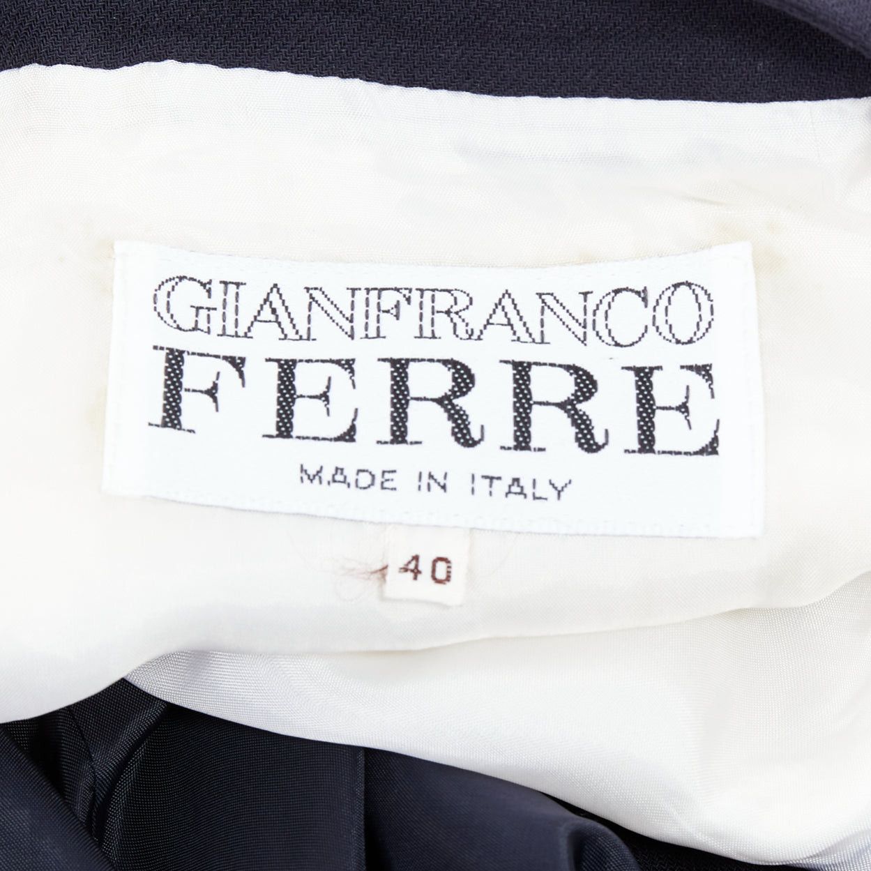 Gianfranco Ferre rare GIANFRANCO FERRE Vintage navy white suspender panelled dress IT40 S Size S / US 4 / IT 40 - 9 Thumbnail