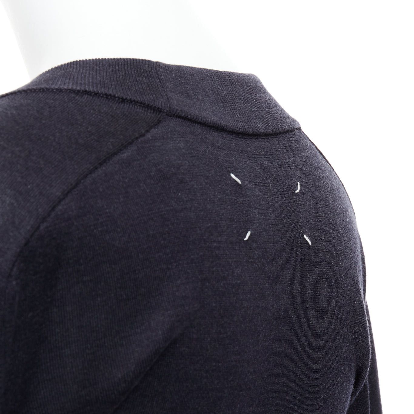 Maison Margiela MAISON MARGIELA 2011 black nude silk blend layered deconstructed sweater XS Size S / US 4 / IT 40 - 7 Thumbnail