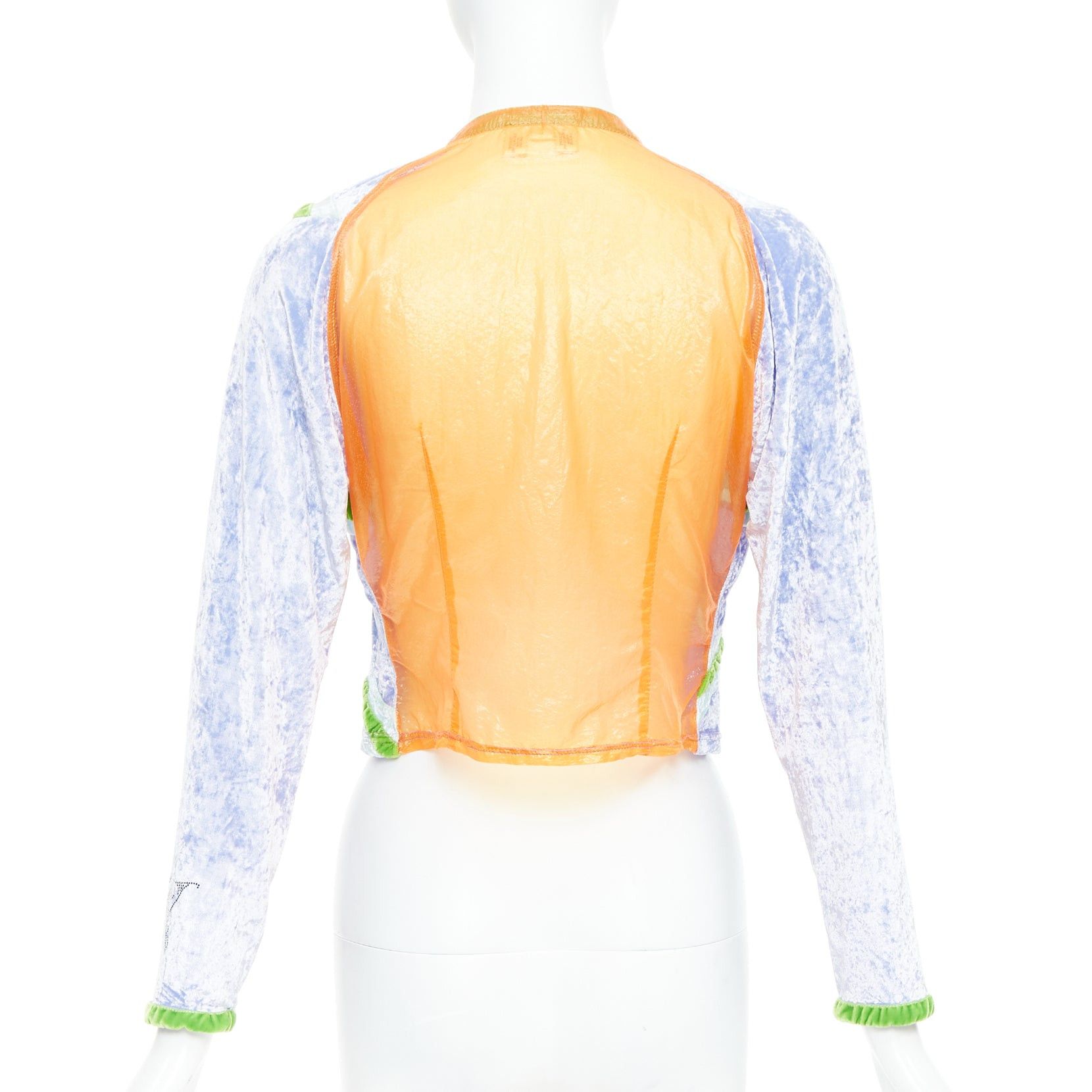 Voyage rare VOYAGE INVEST IN THE ORIGINAL green purple orange union jack cropped cardigan M Size M / US 6-8 / IT 42-44 - 2 Thumbnail