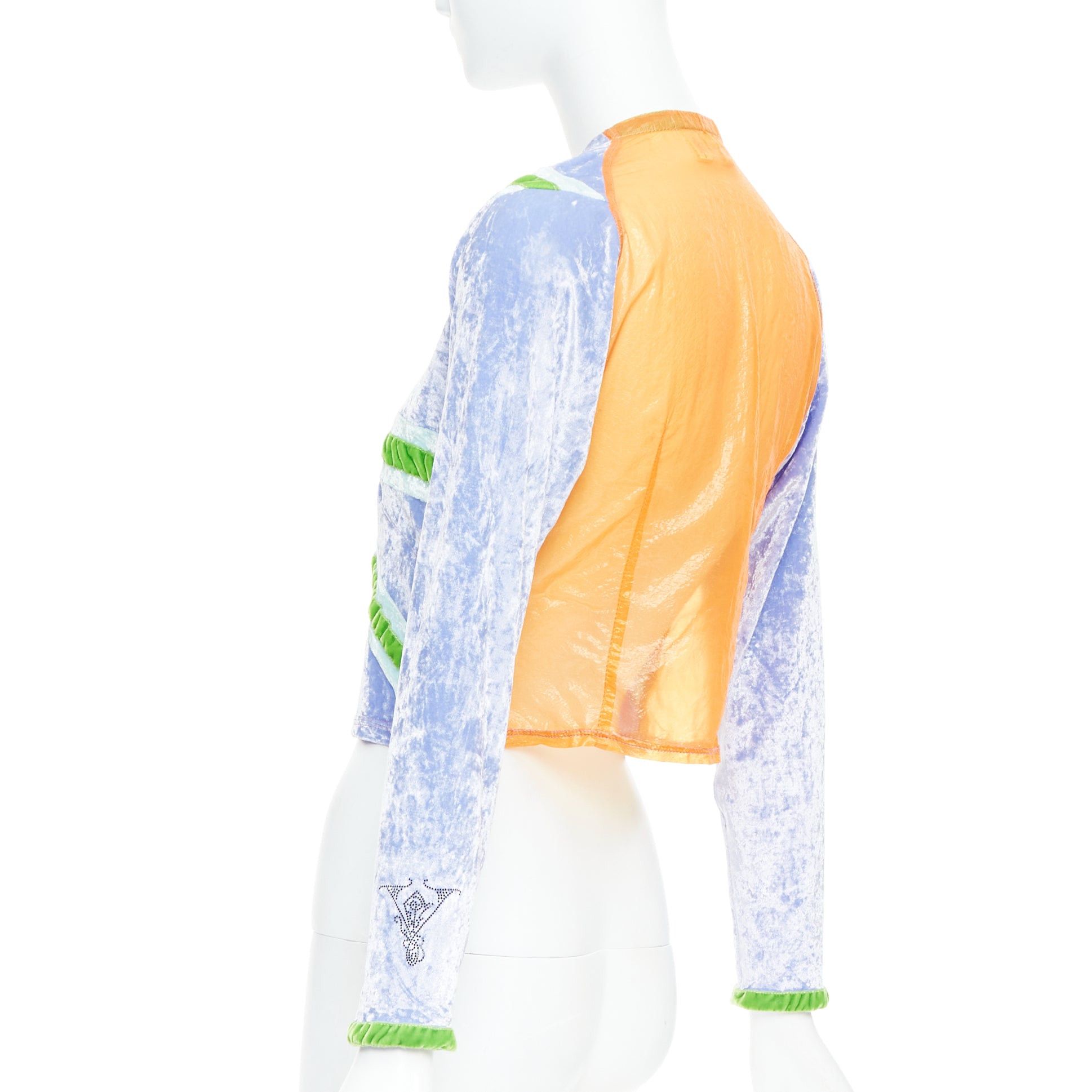 Voyage rare VOYAGE INVEST IN THE ORIGINAL green purple orange union jack cropped cardigan M Size M / US 6-8 / IT 42-44 - 6 Thumbnail