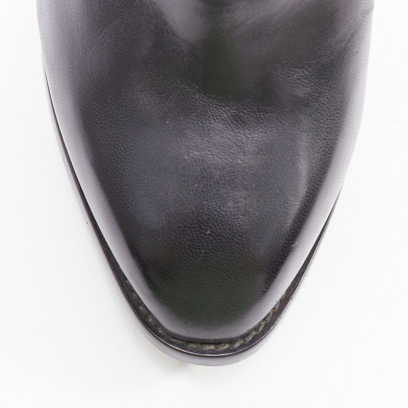 Alexander McQueen rare ALEXANDER MCQUEEN black silver grommet studded spool pirate ankle boots EU39 Size US 9 / IT 39 - 6 Thumbnail