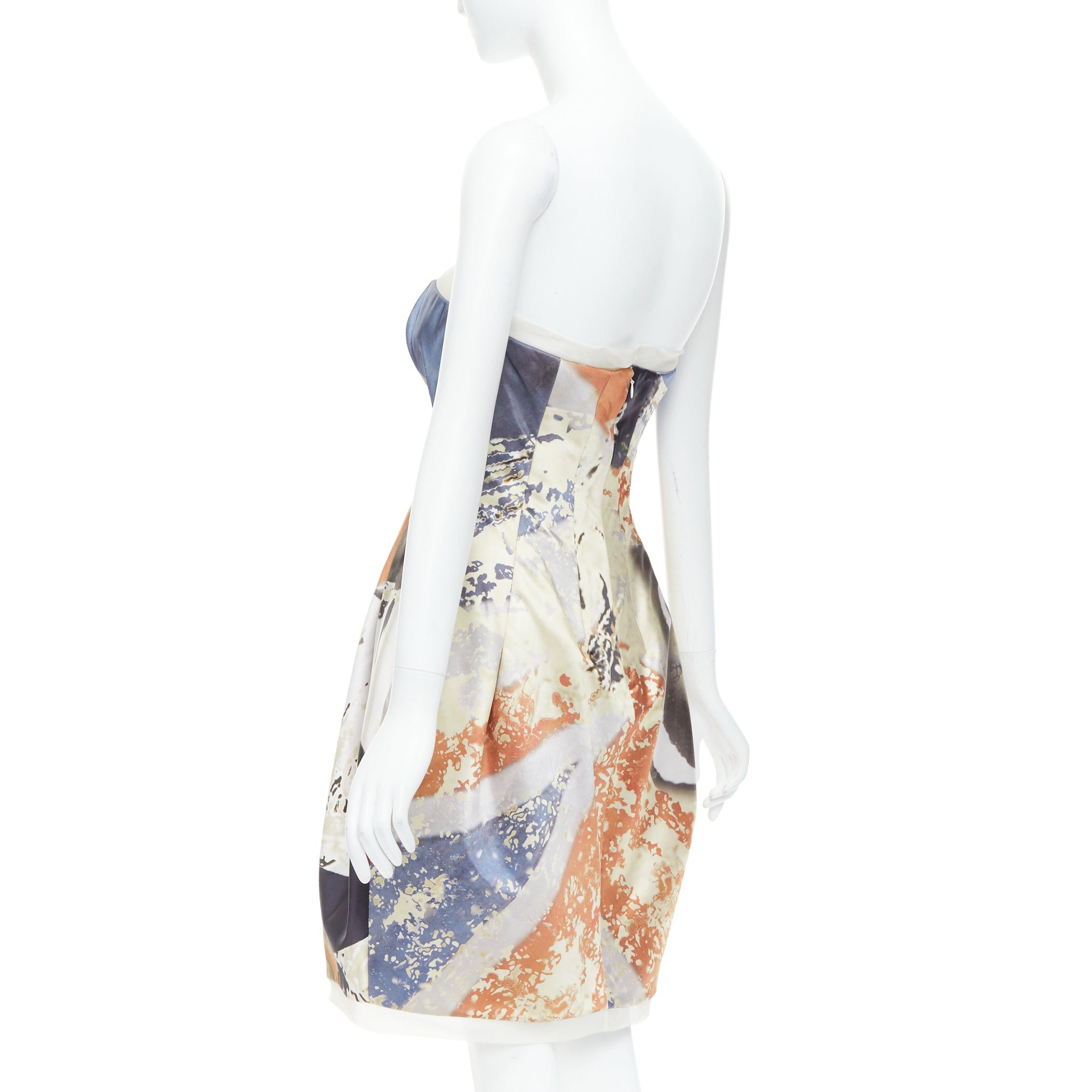 Alexander McQueen rare ALEXANDER MCQUEEN 2008 God Save The Queen Elizabeth strapless dress IT40 S Size S / US 4 / IT 40 - 6 Thumbnail