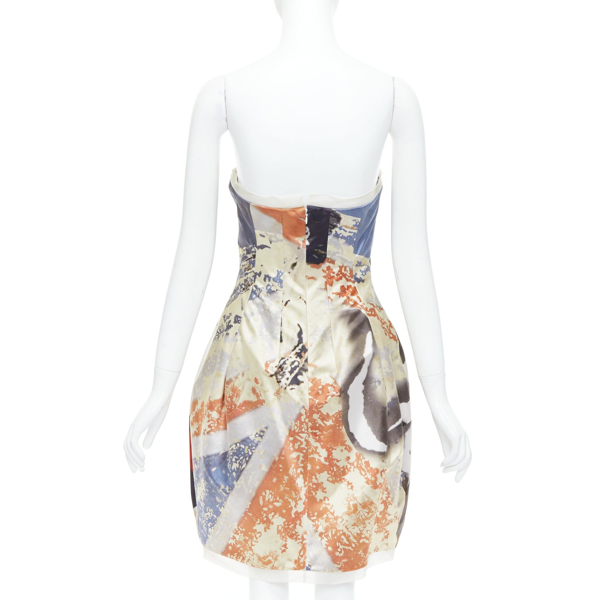 Alexander McQueen rare ALEXANDER MCQUEEN 2008 God Save The Queen Elizabeth strapless dress IT40 S Size S / US 4 / IT 40 - 5 Thumbnail