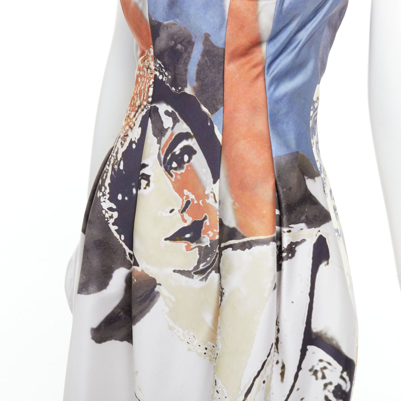 Alexander McQueen rare ALEXANDER MCQUEEN 2008 God Save The Queen Elizabeth strapless dress IT40 S Size S / US 4 / IT 40 - 2 Thumbnail