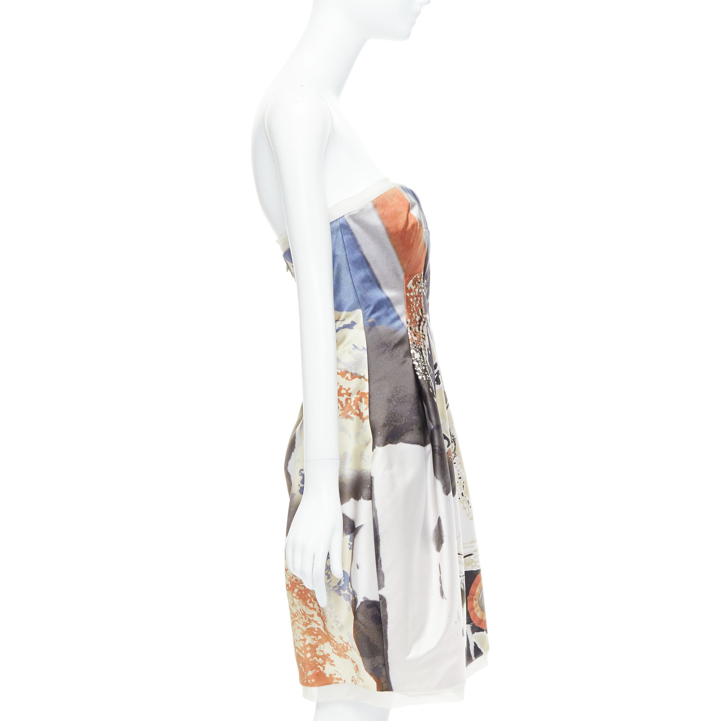 Alexander McQueen rare ALEXANDER MCQUEEN 2008 God Save The Queen Elizabeth strapless dress IT40 S Size S / US 4 / IT 40 - 4 Thumbnail