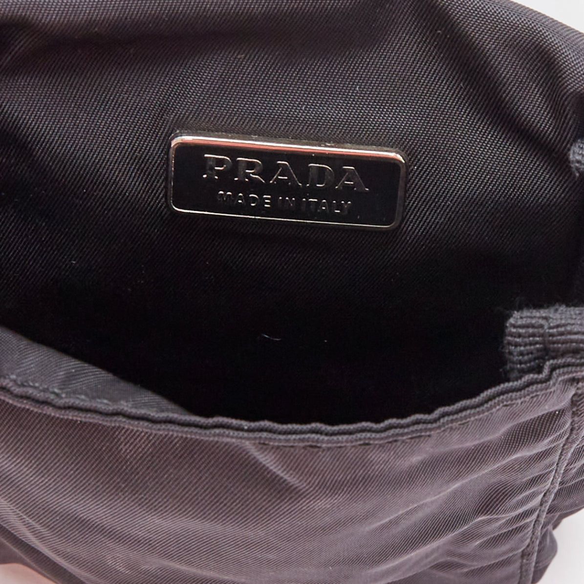 Prada rare PRADA black nylon silver triangle logo leather triple pouch waist bag Size ONE SIZE - 8 Thumbnail