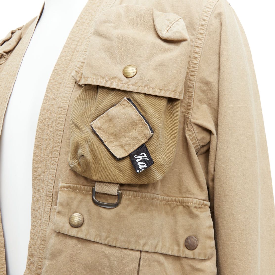 Kapital KAPITAL 2022 beige cotton multi cargo pocket kimono jacket JP4 XL Size US XL / EU 56 / 4 - 2 Thumbnail